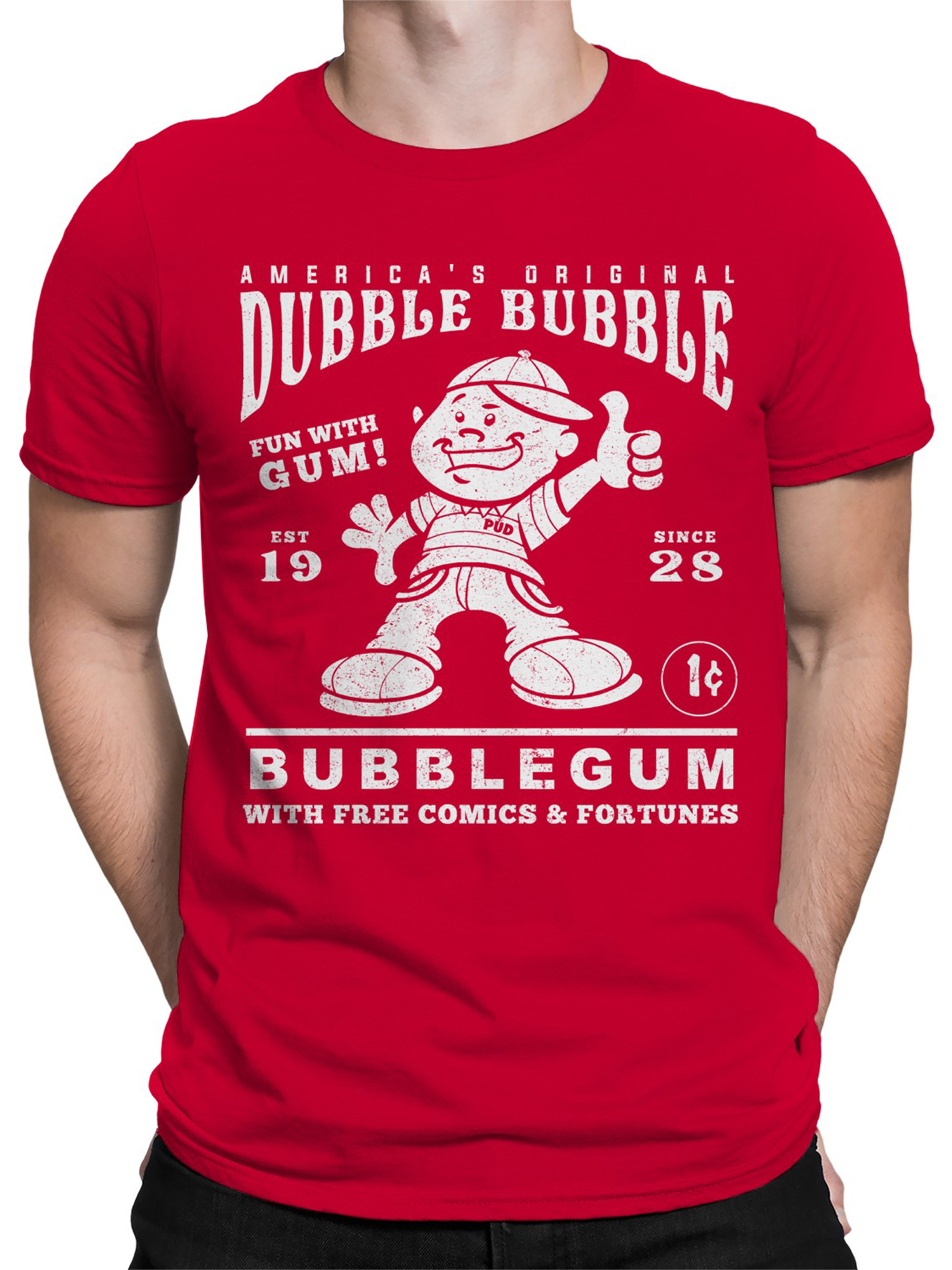 Officially Licensed Dubble Bubble Classic Advertisement Men's T-shirt - Picture 11 of 15