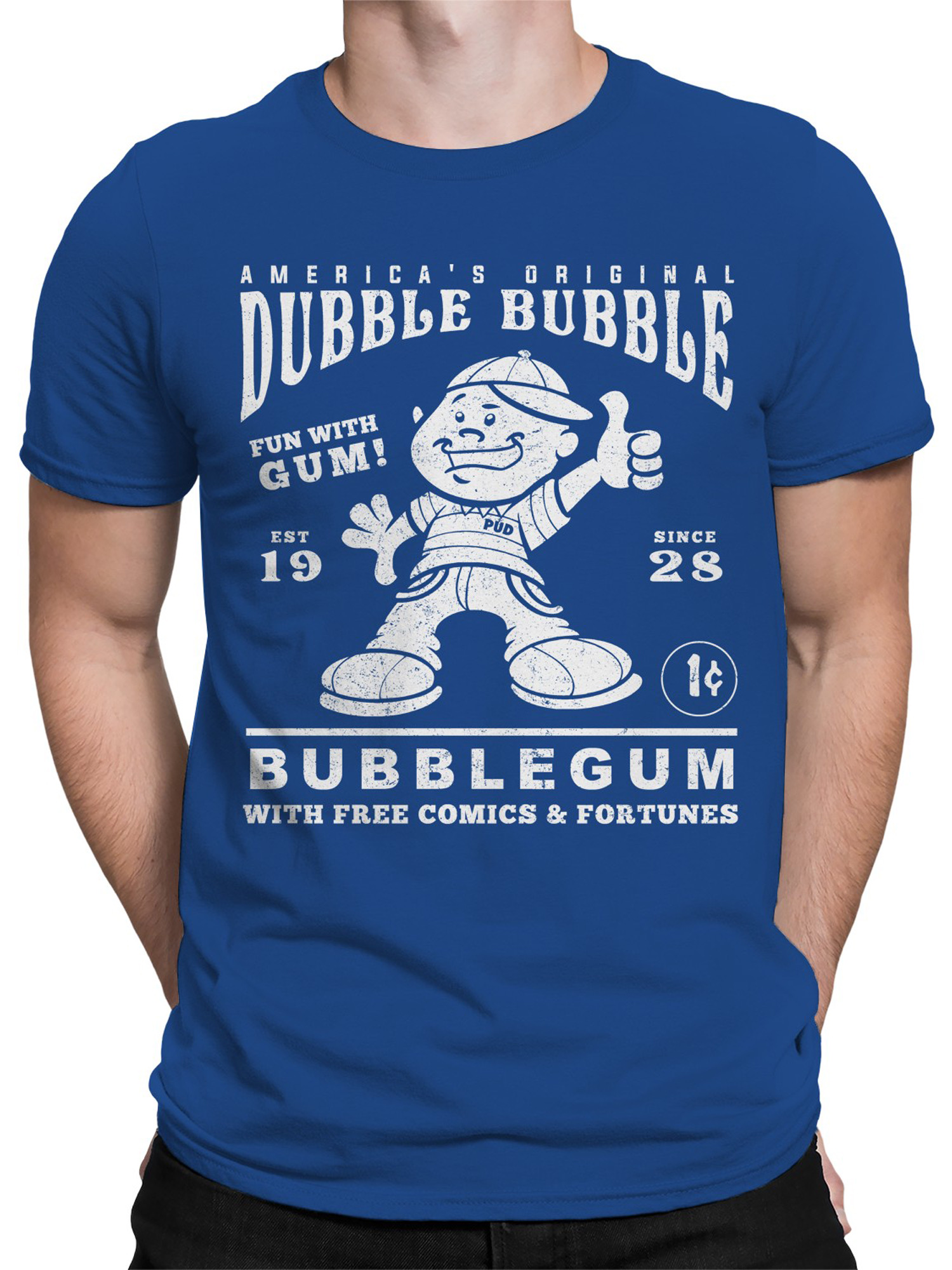 Officially Licensed Dubble Bubble Classic Advertisement Men's T-shirt - Picture 14 of 15