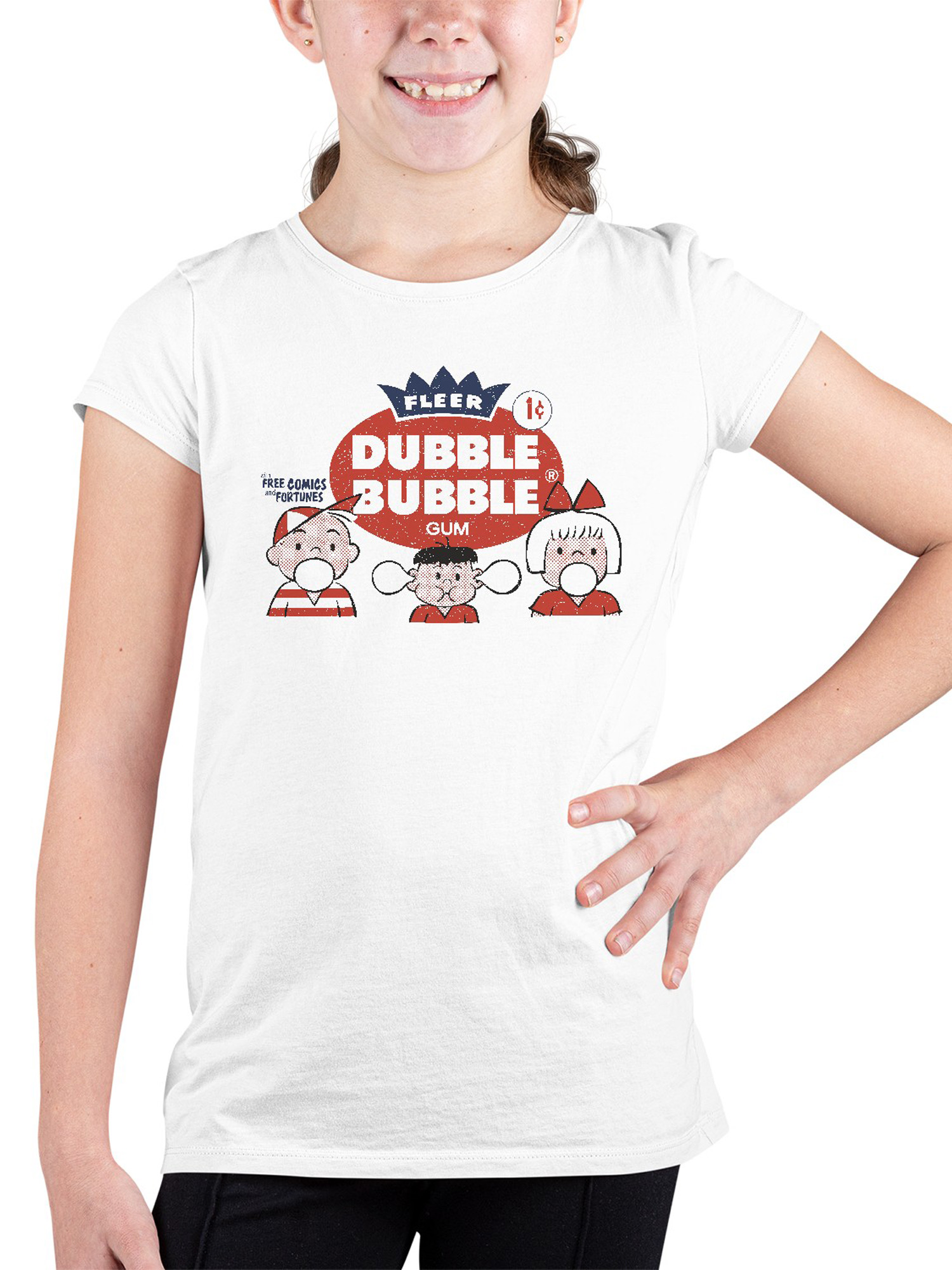 Officially Licensed Dubble Bubble Vintage Advertisement Youth's T-shirt - Picture 5 of 6