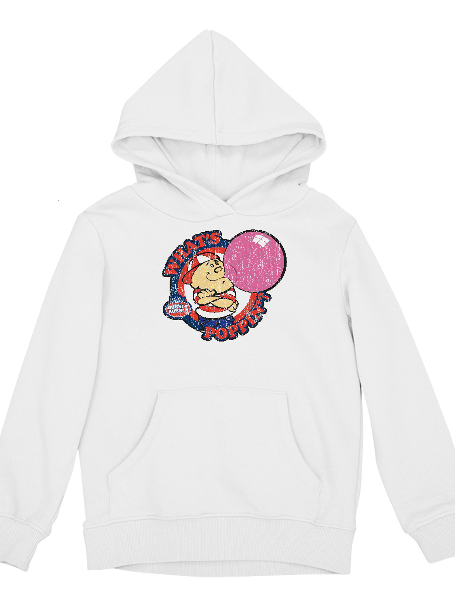 Officially Licensed Dubble Bubble What's Poppin' Gum Cartoon Youth's Hoodie - Picture 13 of 15