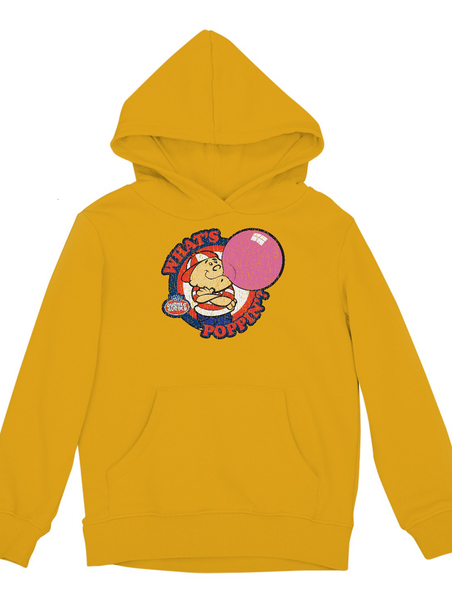 Officially Licensed Dubble Bubble What's Poppin' Gum Cartoon Youth's Hoodie - Picture 10 of 15