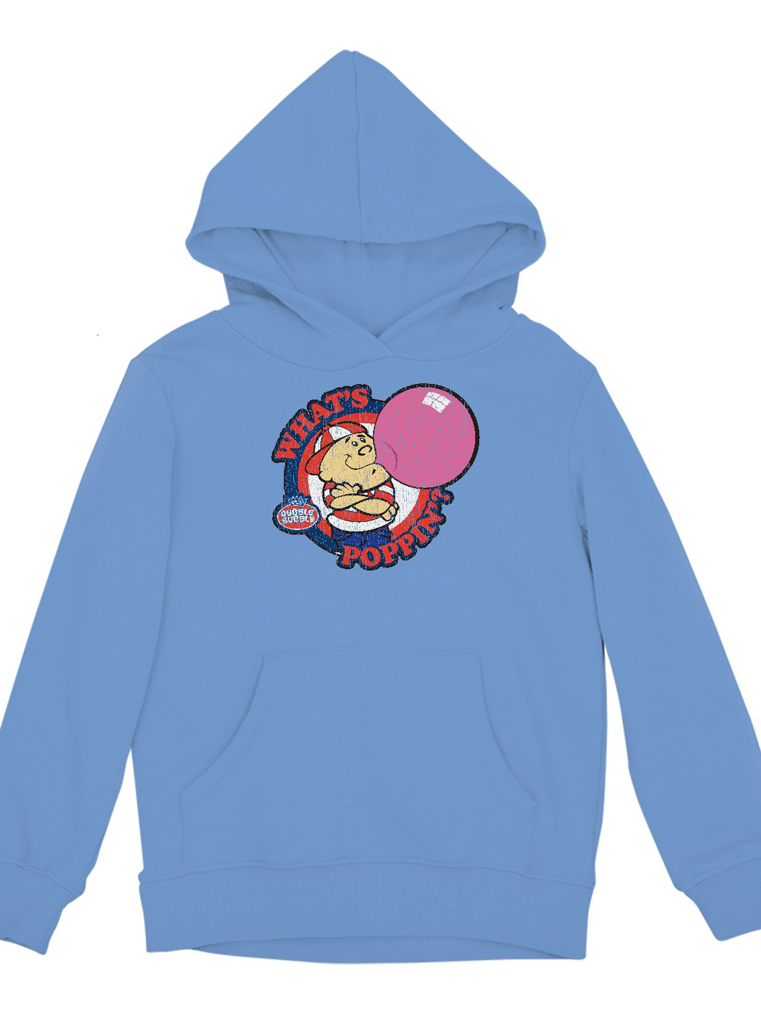Officially Licensed Dubble Bubble What's Poppin' Gum Cartoon Youth's Hoodie - Picture 7 of 15