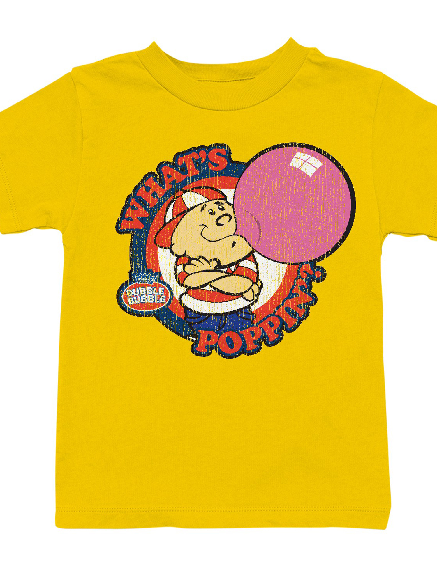 Officially Licensed Dubble Bubble What's Poppin' Vintage Gum Youth's T-shirt - Picture 7 of 18