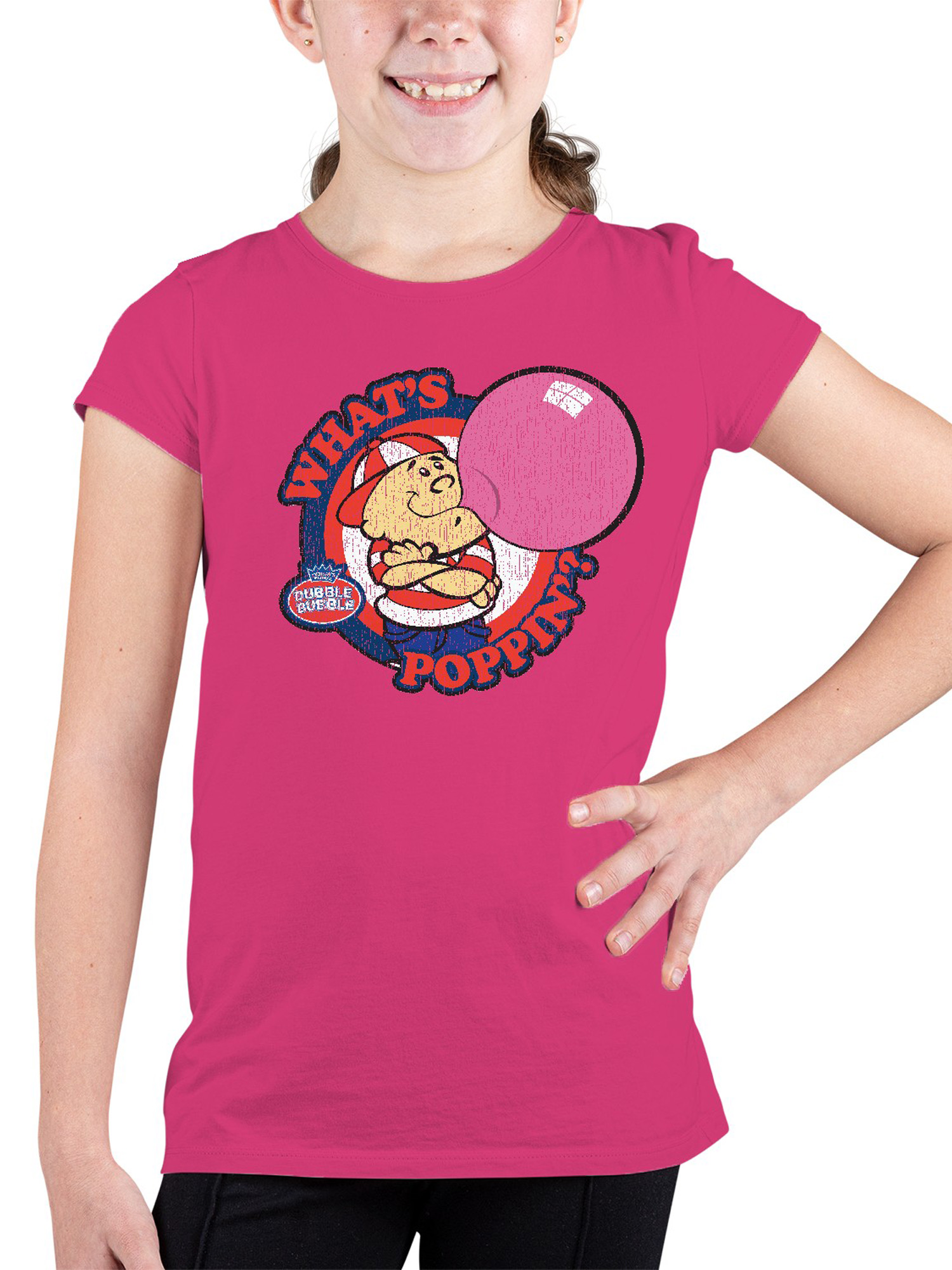 Officially Licensed Dubble Bubble What's Poppin' Vintage Gum Youth's T-shirt - Picture 11 of 18