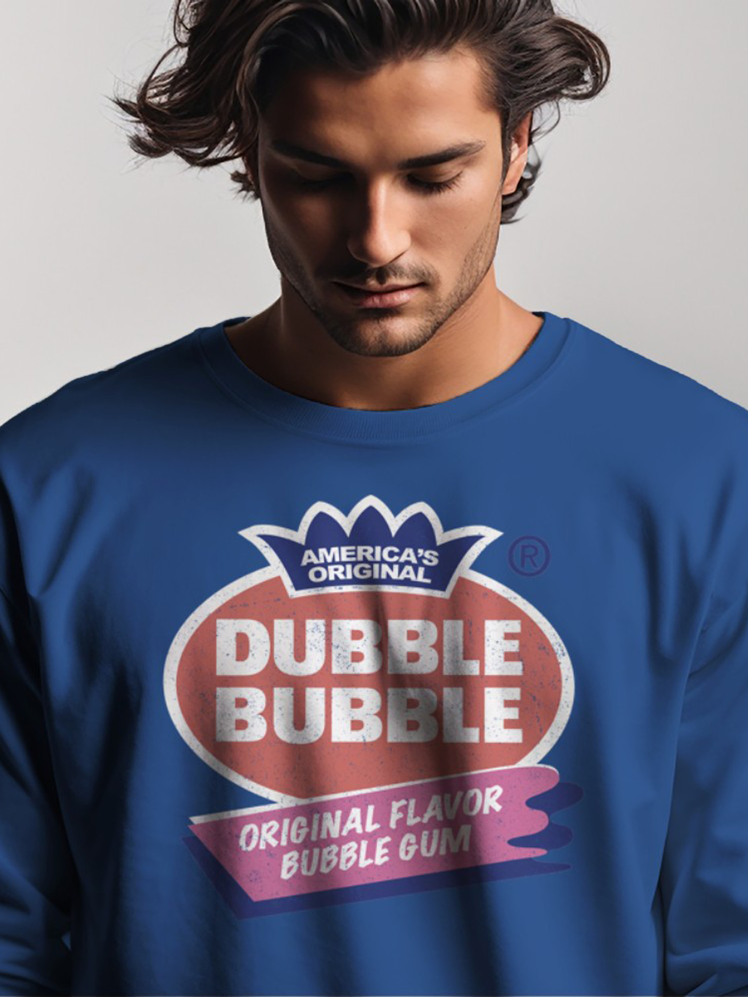 Sudadera para hombre con licencia oficial Dobble Bubble logotipo sabor original - Imagen 11 de 15
