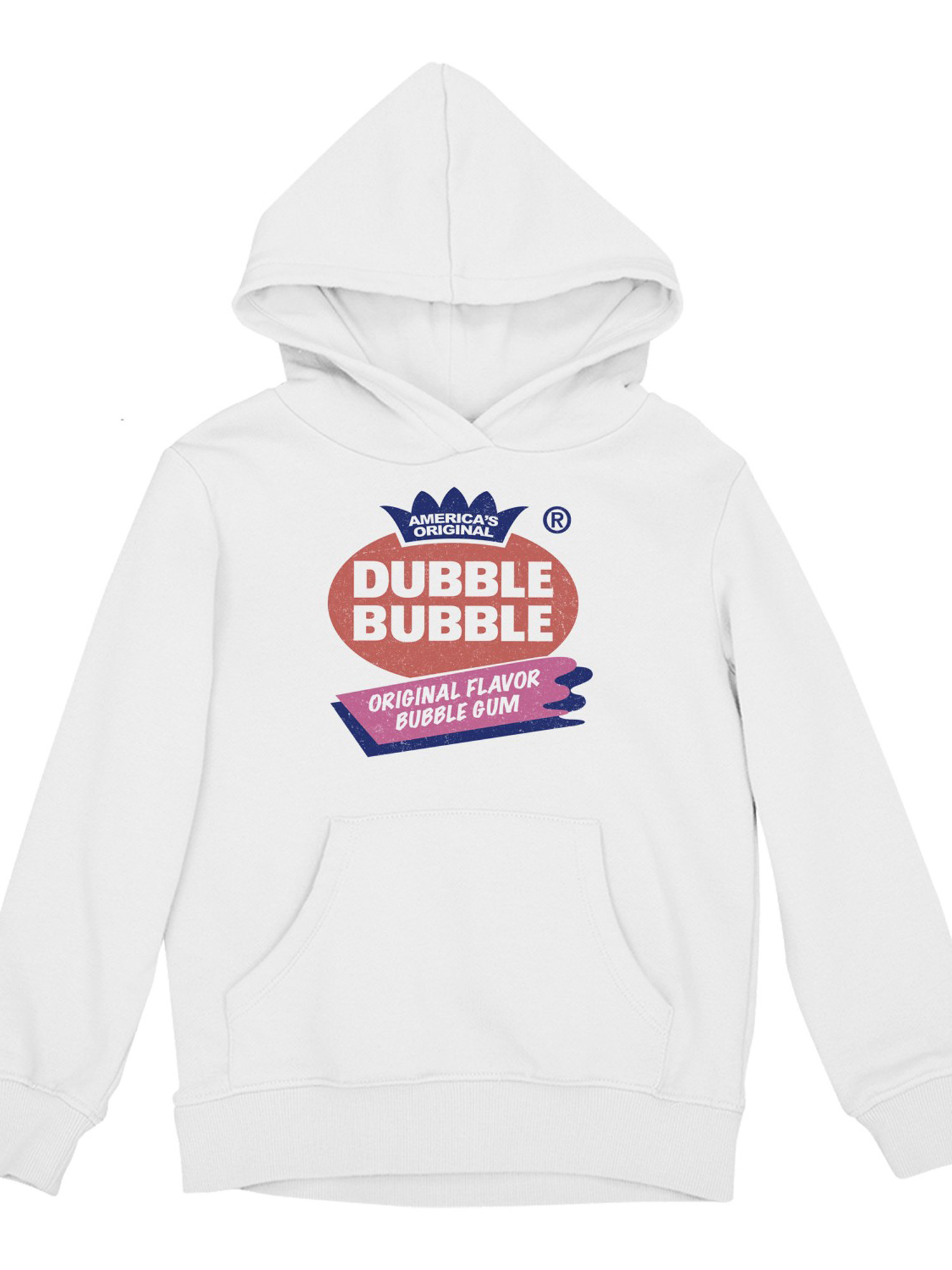 Officially Licensed Dubble Bubble Original Flavor Logo Youth's Hoodie - Picture 13 of 15