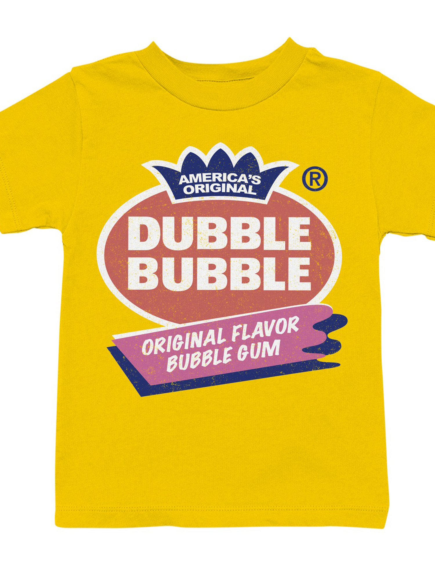 Officially Licensed Dubble Bubble Original Flavor Logo Youth's T-shirt - Picture 7 of 15