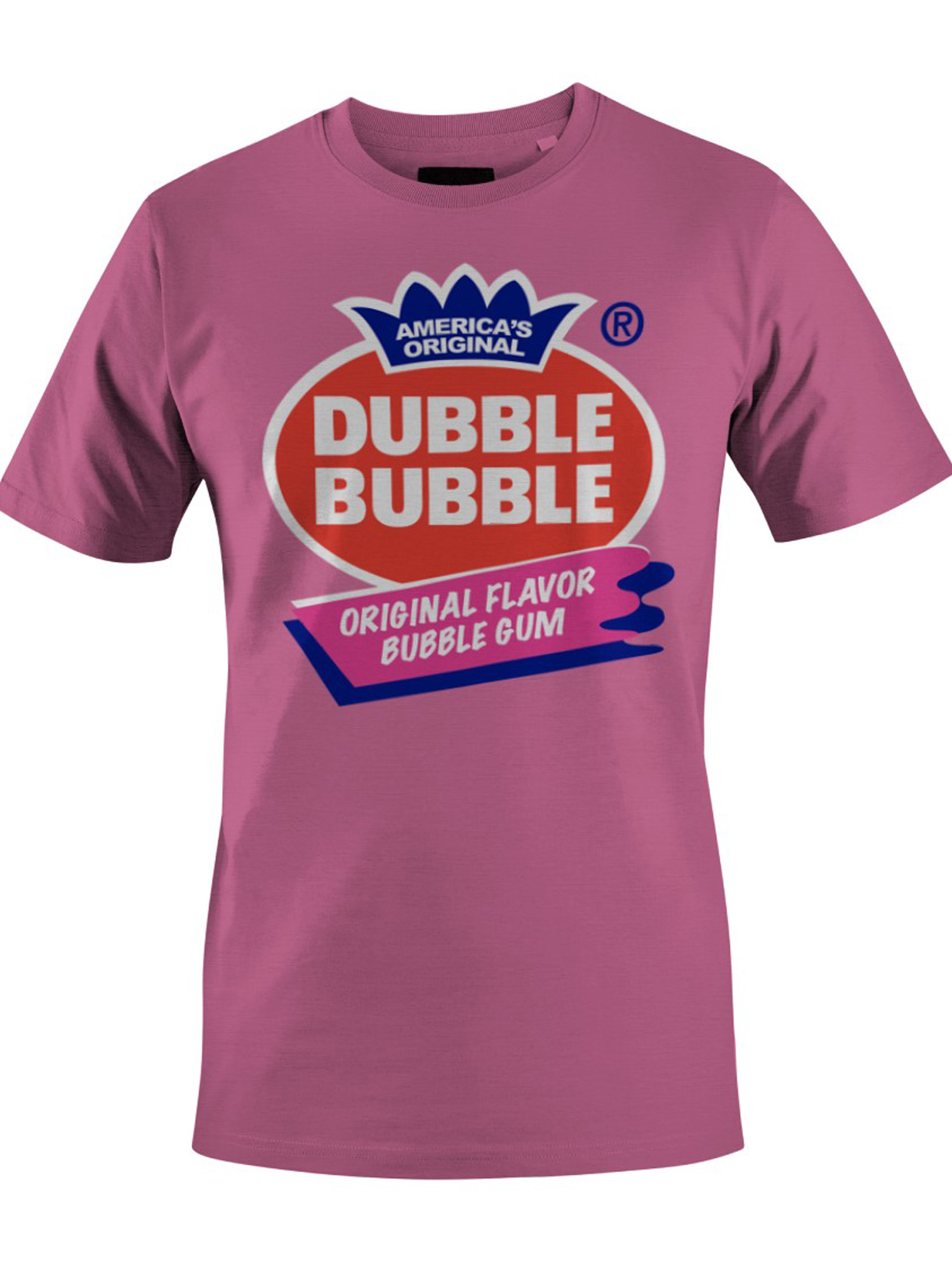 Officially Licensed Dubble Bubble Original Flavor Logo Men's T-shirt - Picture 7 of 18
