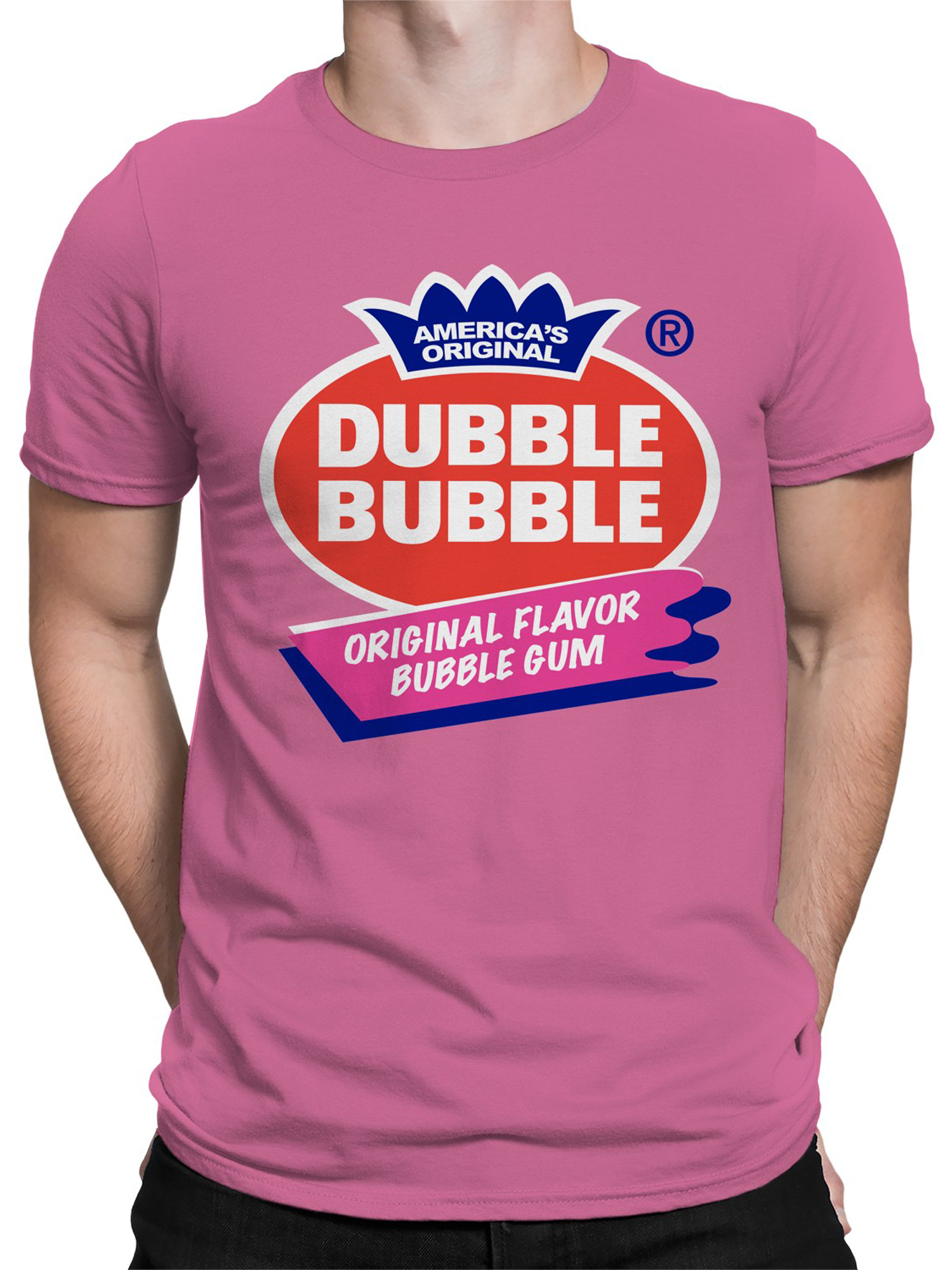Officially Licensed Dubble Bubble Original Flavor Logo Men's T-shirt - Picture 8 of 18