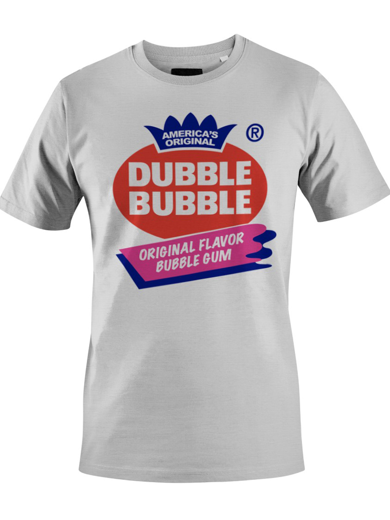 Officially Licensed Dubble Bubble Original Flavor Logo Men's T-shirt - Picture 16 of 18