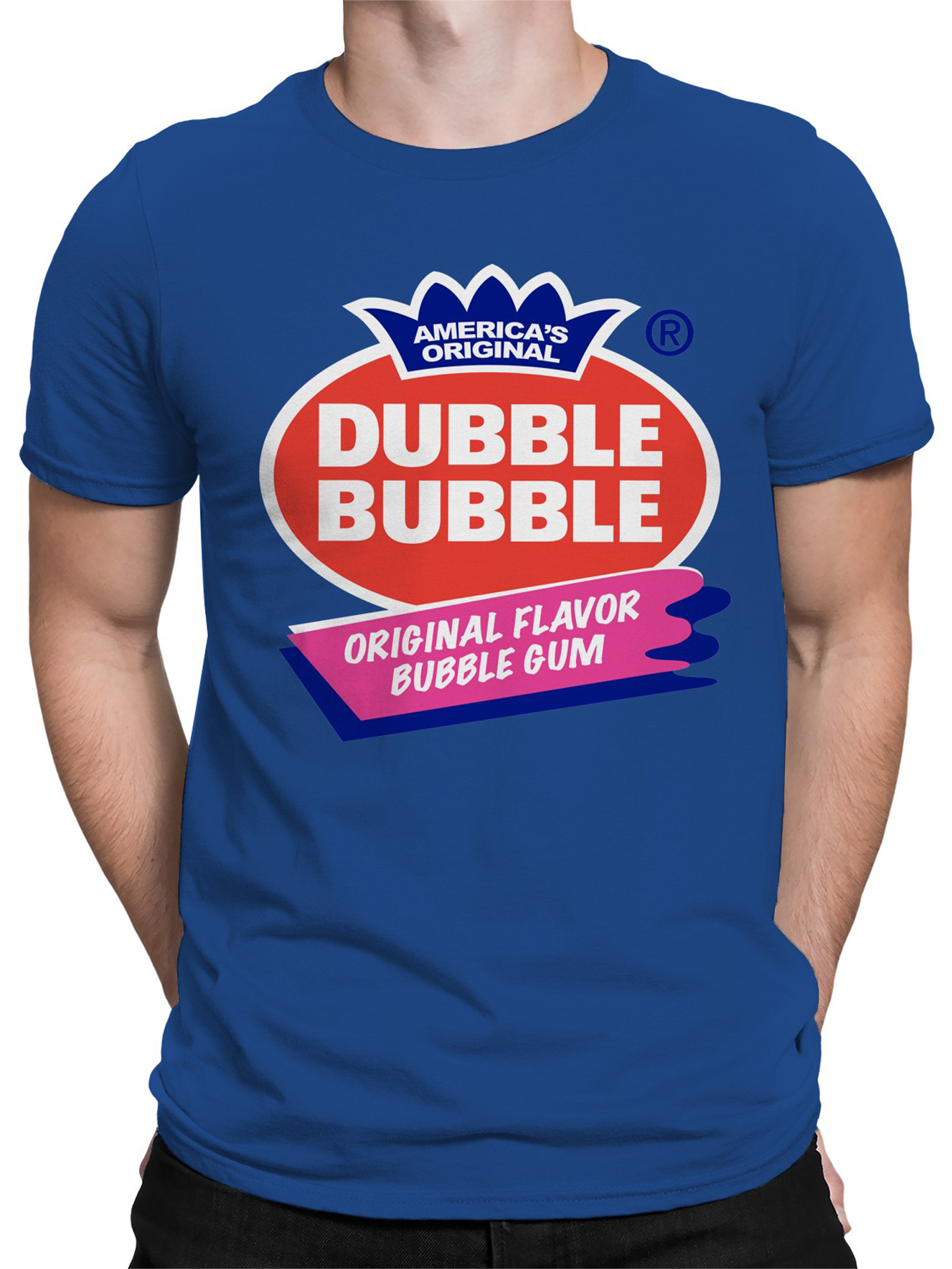 Officially Licensed Dubble Bubble Original Flavor Logo Men's T-shirt - Picture 14 of 18
