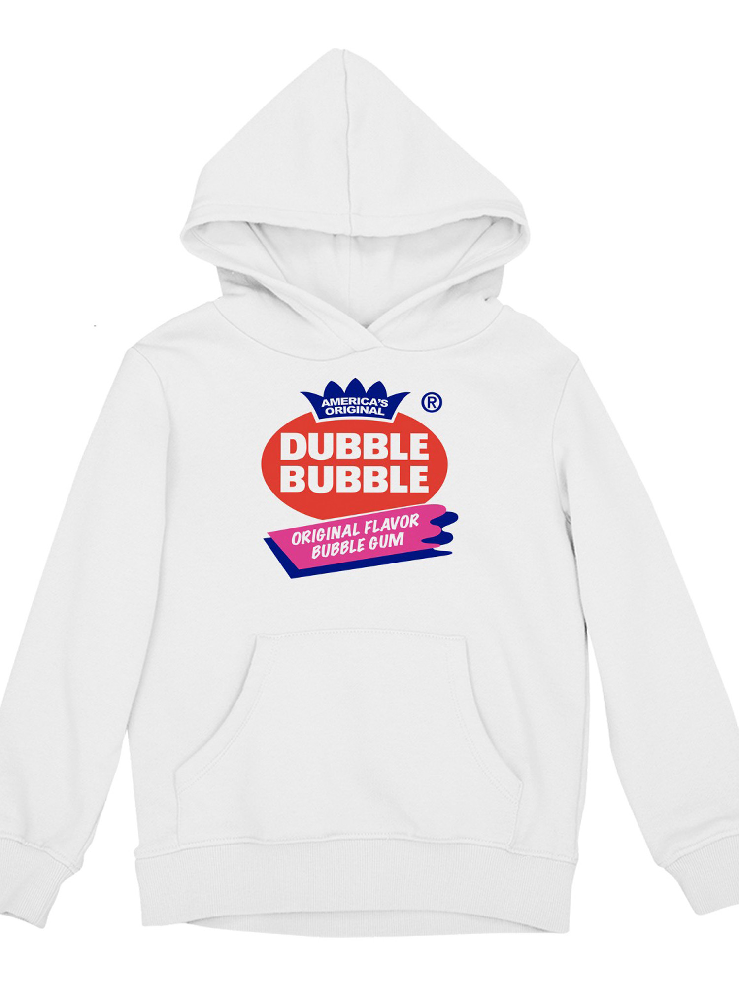Offiziell lizenzierter Dubble Bubble Original Geschmack Kaugummi Logo Jugend Hoodie - Bild 13 von 15