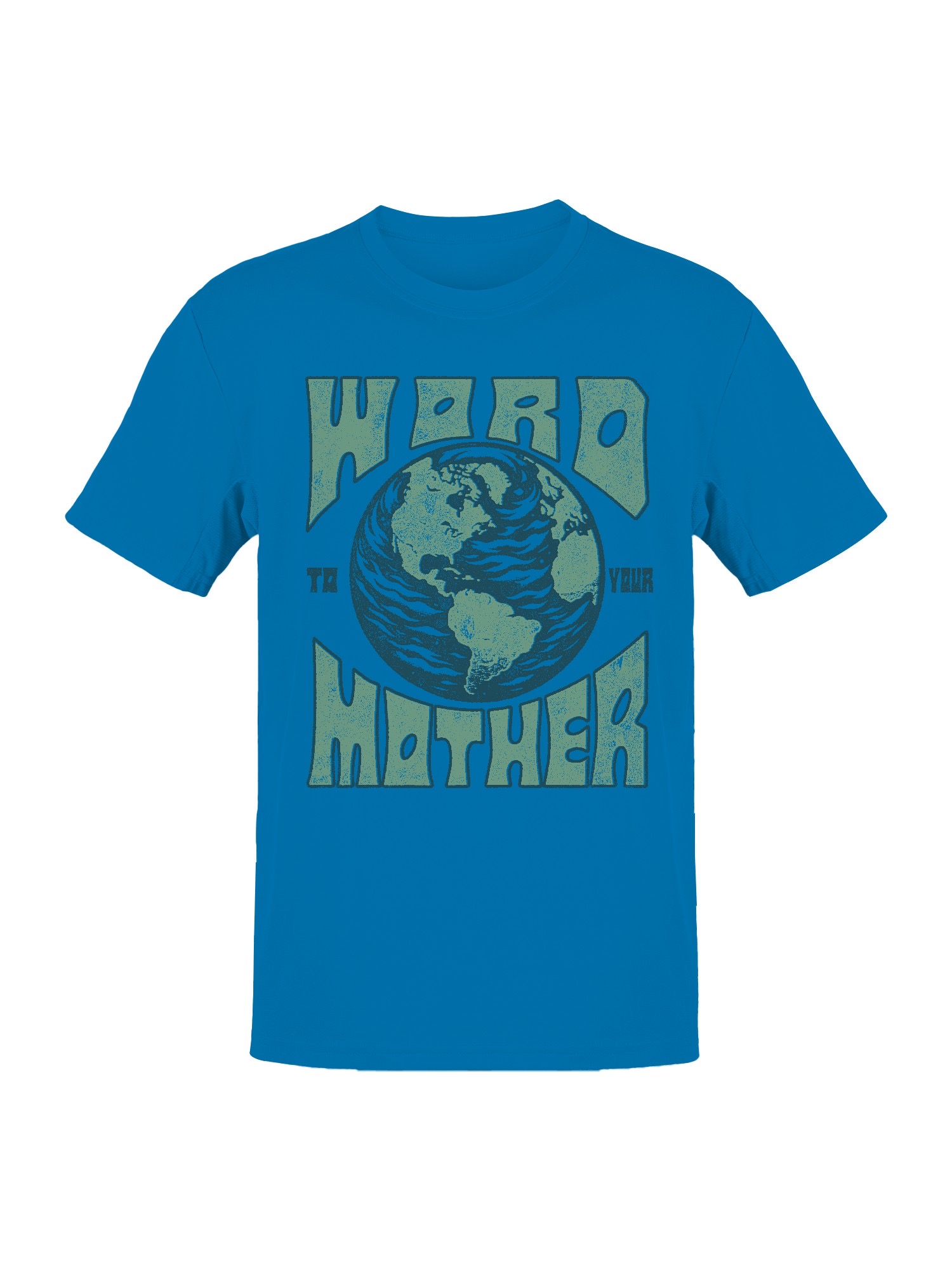 Planet Earth Awareness Typography Design Men's T-shirt - Picture 10 of 15