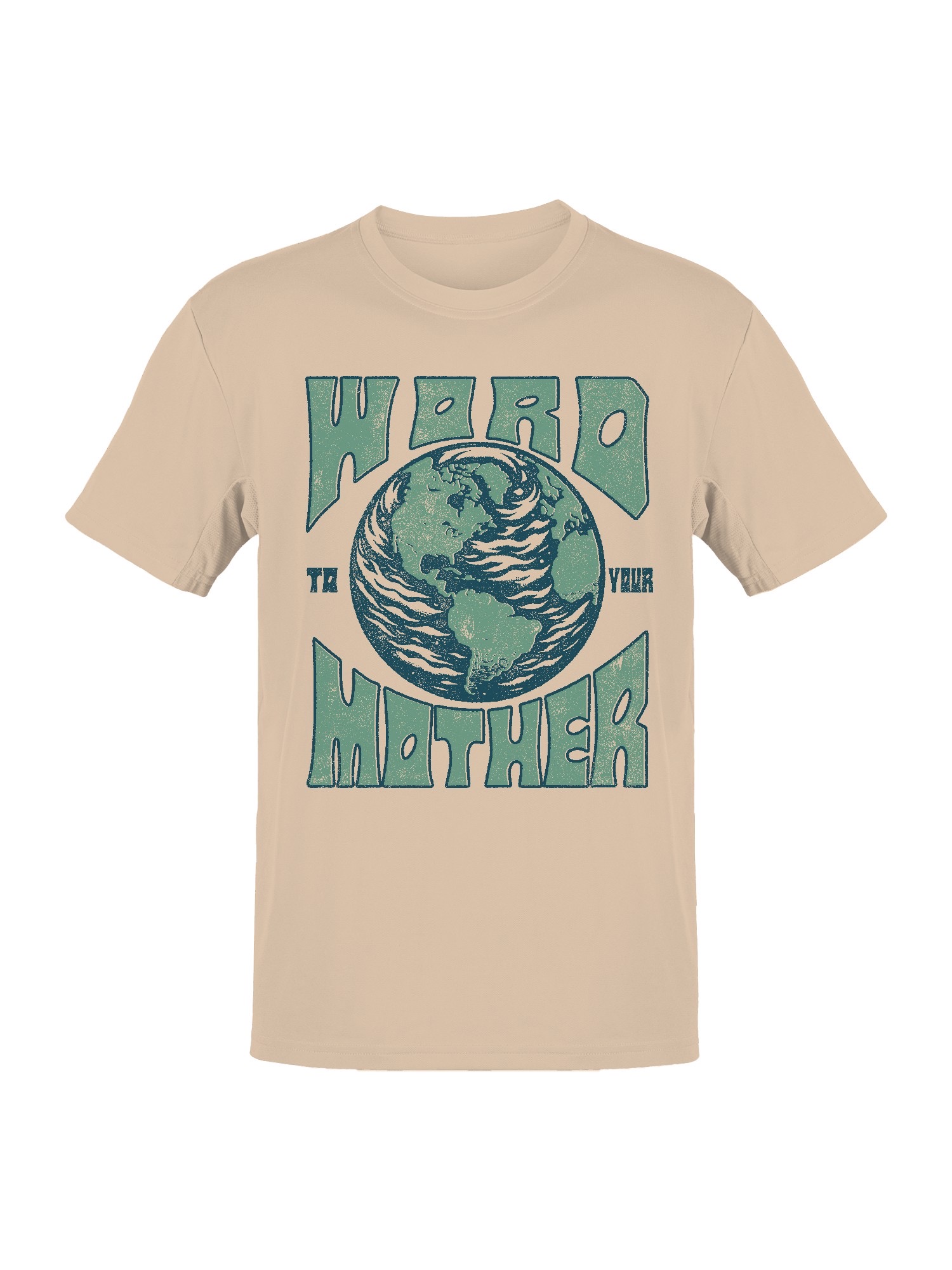 Planet Earth Awareness Typography Design Men's T-shirt - Picture 7 of 15