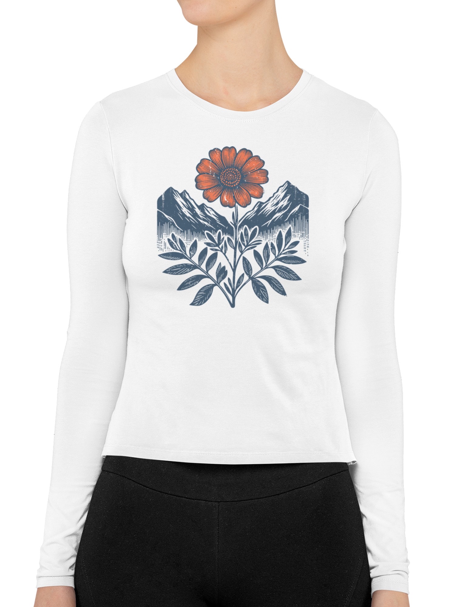 Mountain Blossom Harmony Women's Long Sleeve - Picture 8 of 9