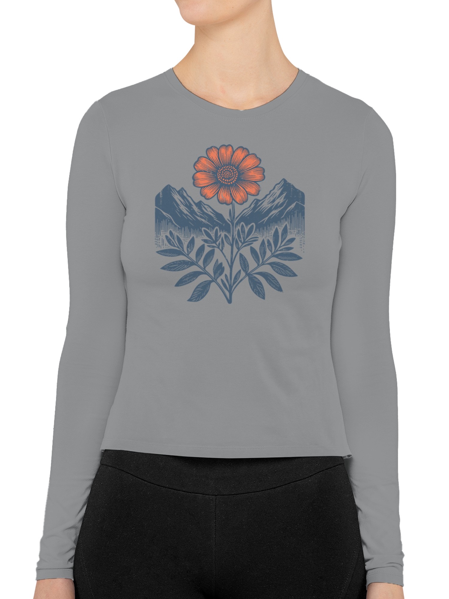 Mountain Blossom Harmony Women's Long Sleeve - Picture 5 of 9