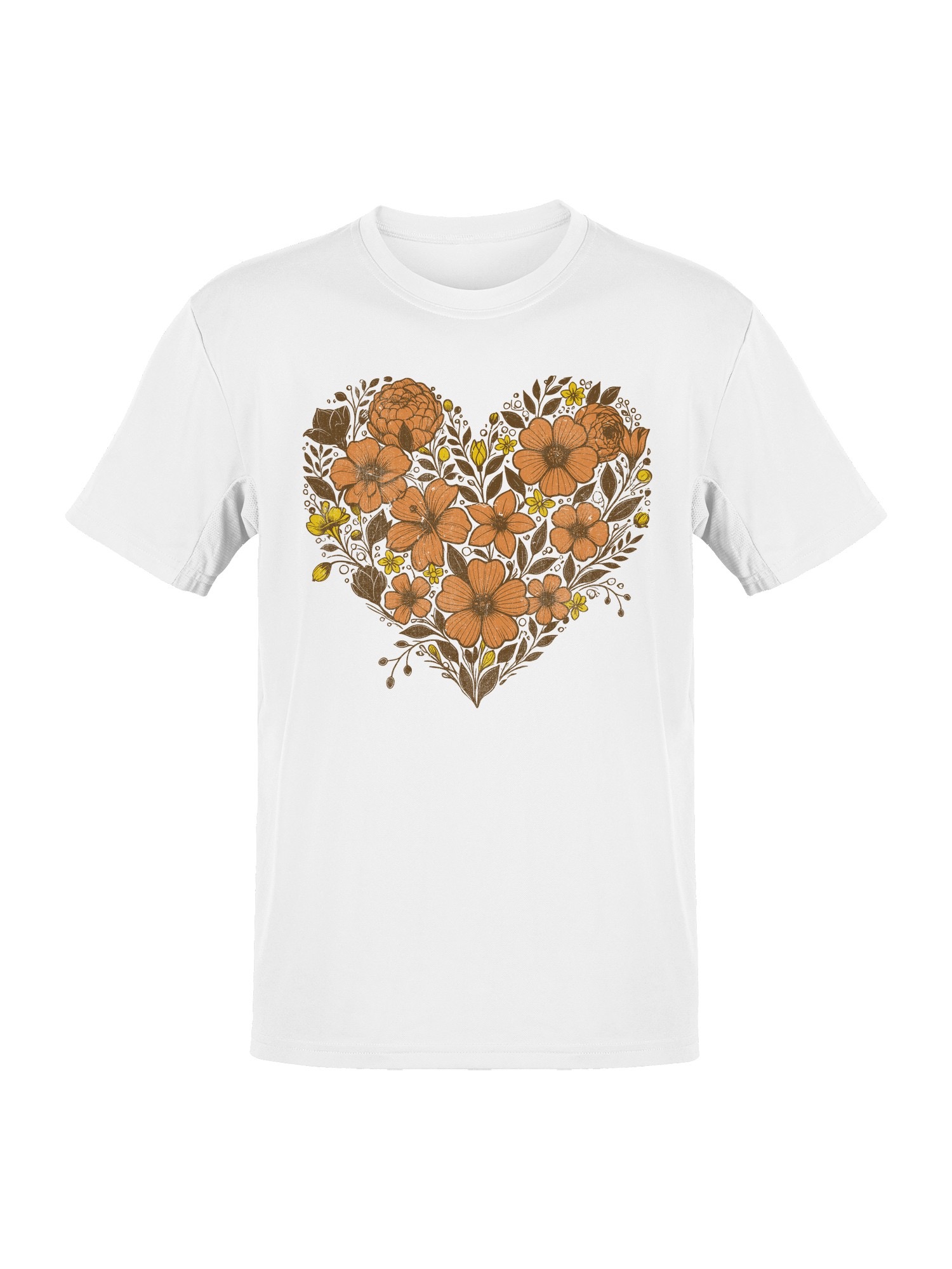 Planet - Camiseta para mujer con diseño de corazón floral - Imagen 13 de 15