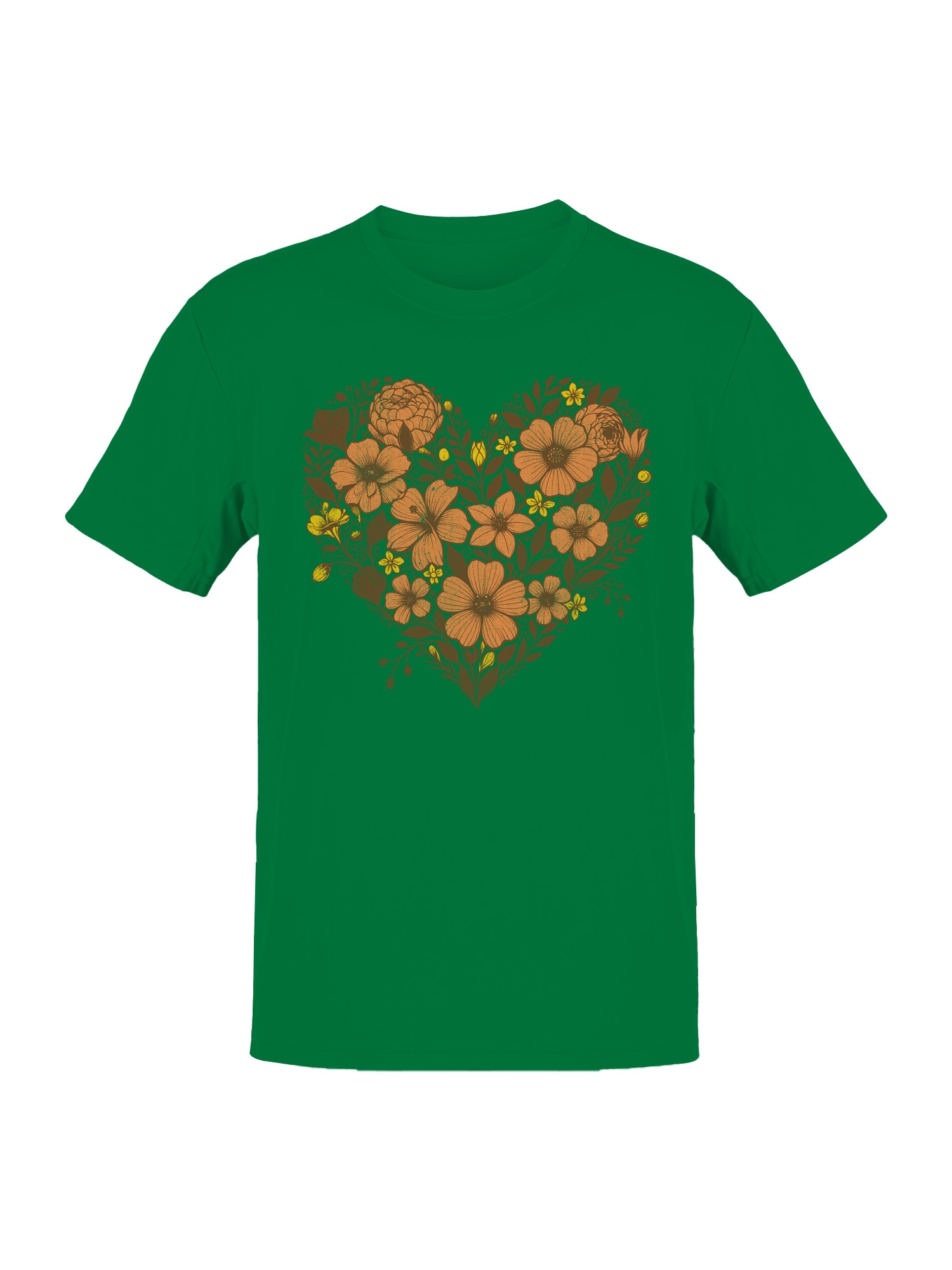Planet - Camiseta para mujer con diseño de corazón floral - Imagen 10 de 15