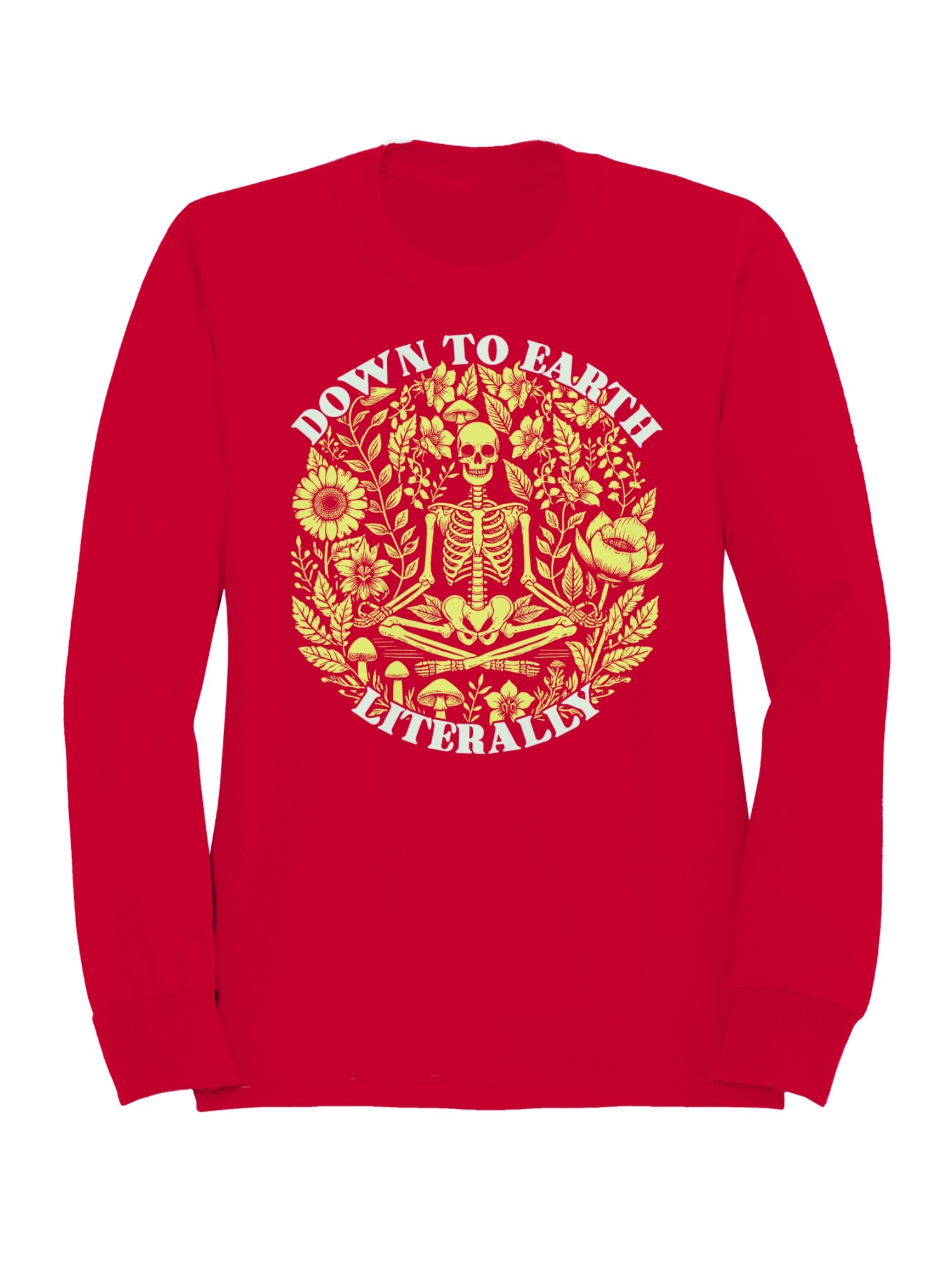 Sudadera para hombre Down to Earth Literally Skeleton Art - Imagen 10 de 12
