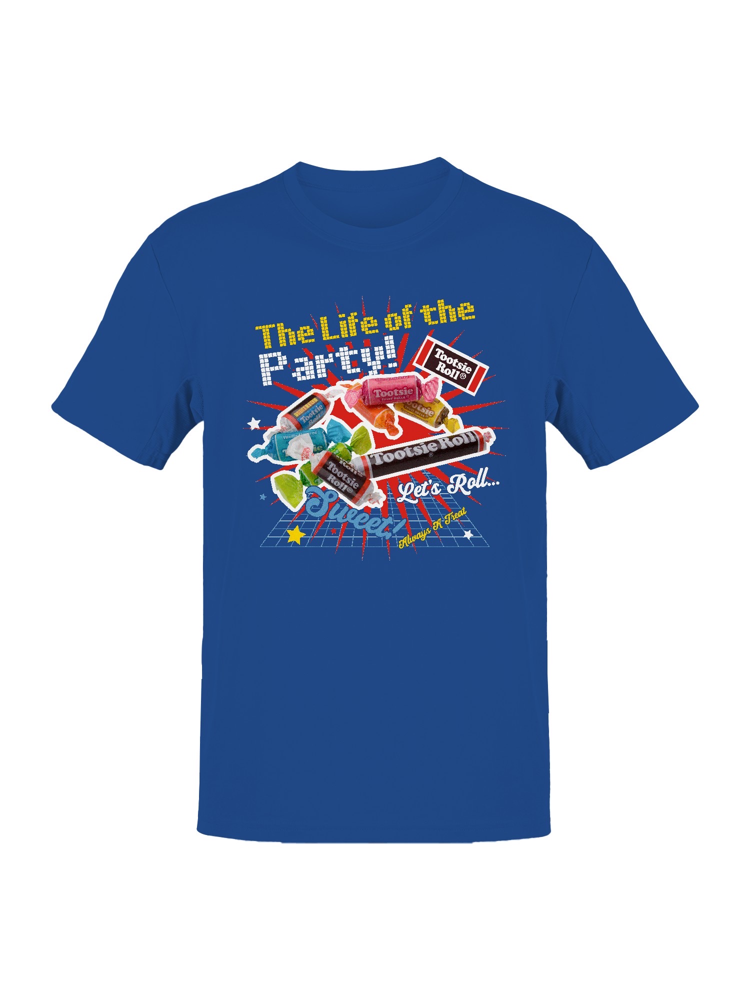 Offiziell lizenziertes Tootsie Roll Sweet Party Vibes Herren T-Shirt - Bild 13 von 15
