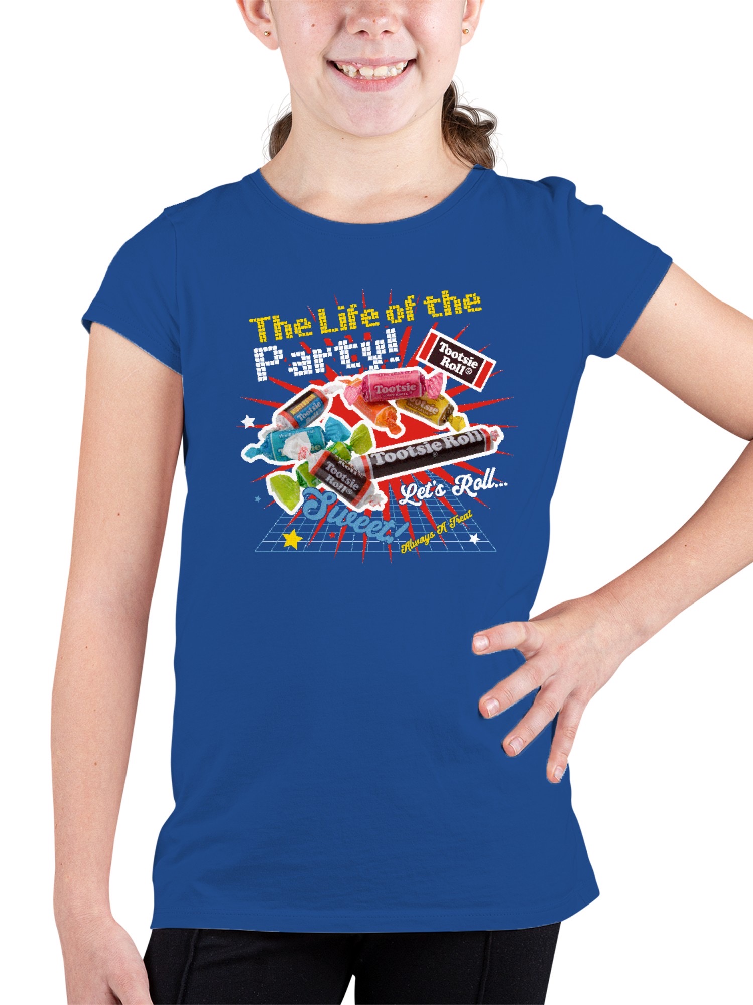 Camiseta para jóvenes Tootsie Roll Sweet Party Vibes con licencia oficial - Imagen 8 de 9
