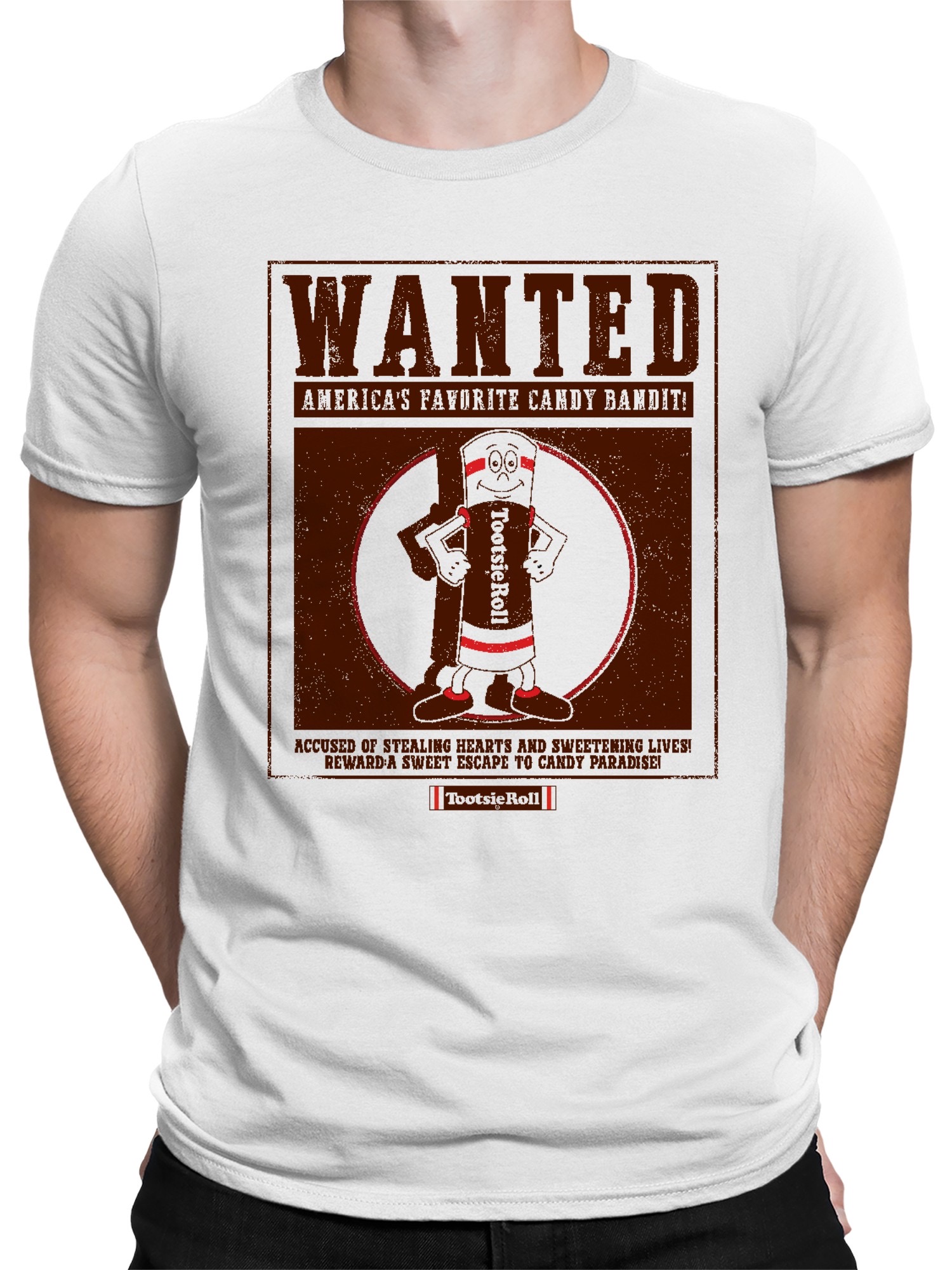 Camiseta para hombre Tootsie Roll Favorite Candy Bandit con licencia oficial - Imagen 8 de 9