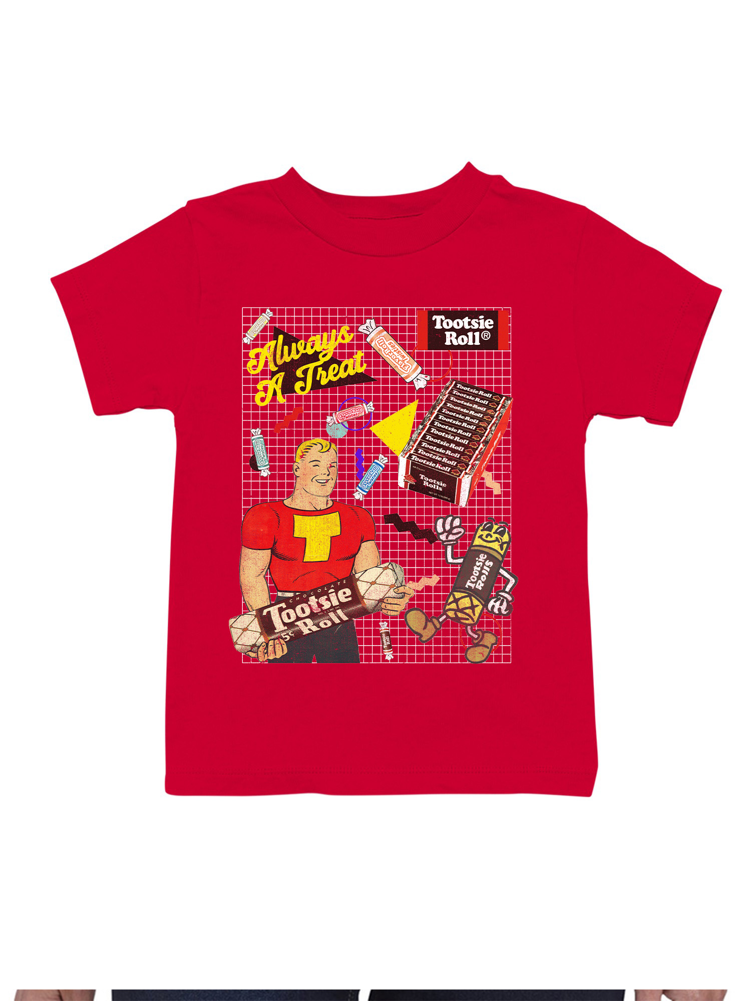 Officially Licensed Tootsie Roll Vintage Advertisement Collage Youth's T-shirt - Picture 7 of 12