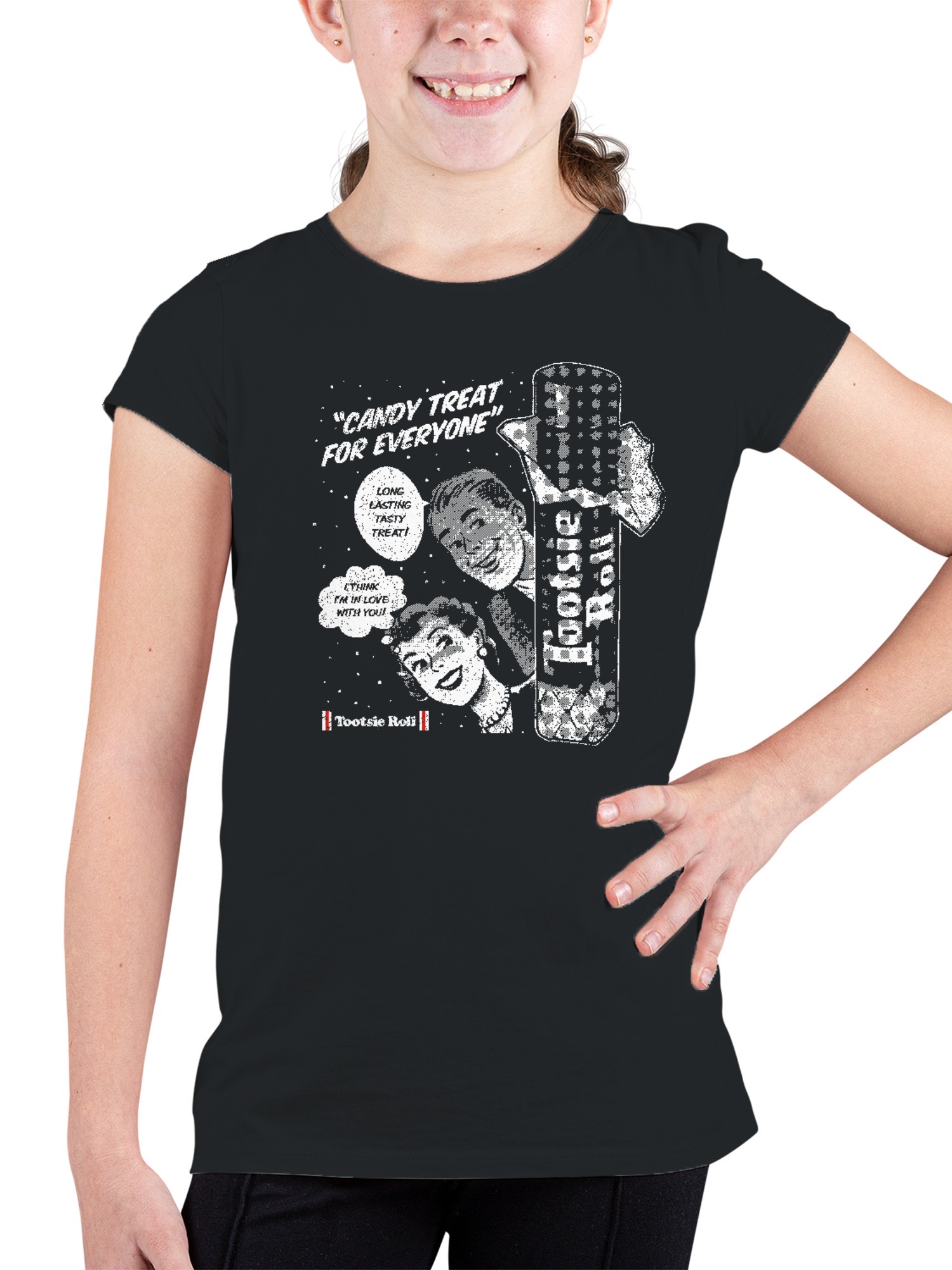 Officially Licensed Tootsie Roll Retro Advertisement Youth's T-shirt - Picture 5 of 12