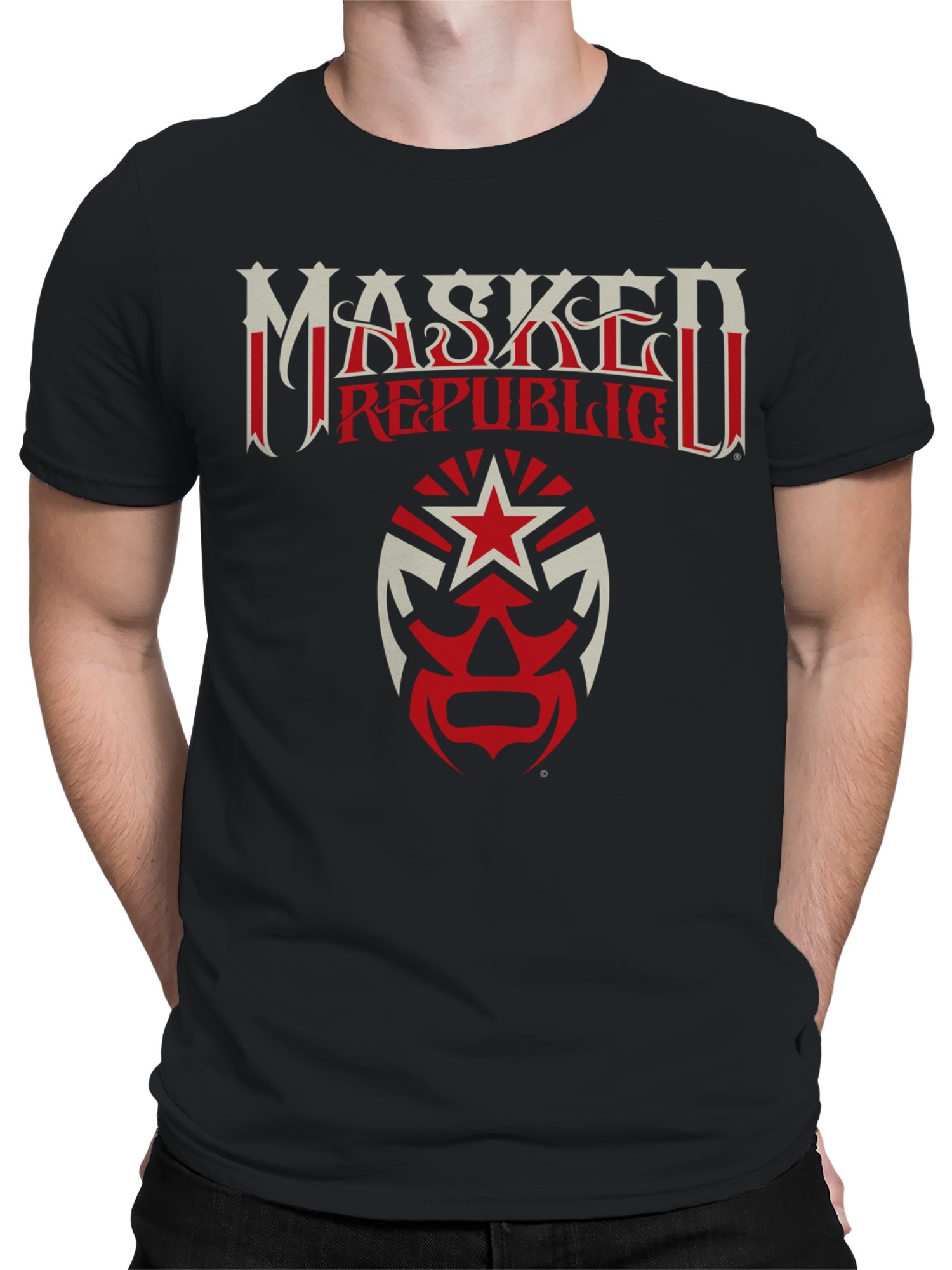 Officially Licensed Legends Of Lucha Libre Iconic Mask Logo Men's T-shirt - Picture 5 of 6