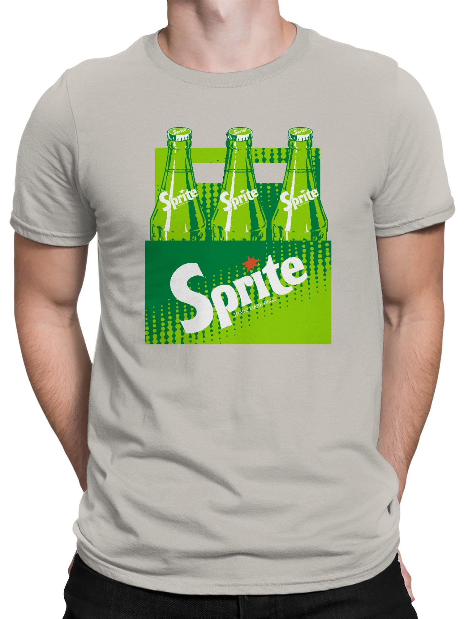 Officially Licensed Sprite Refreshing Sprite Bottles Pack Men's T