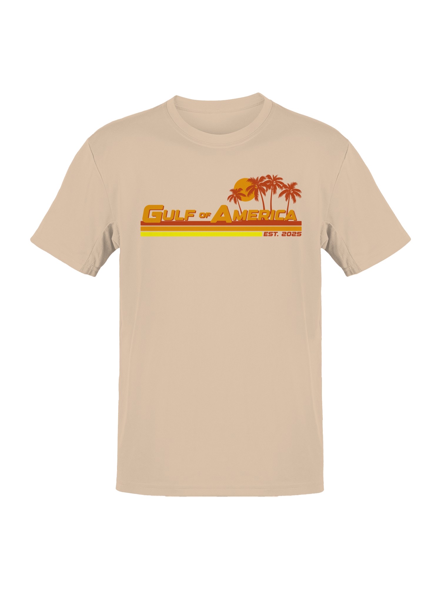 Sunset Beach Logo Design Men’s T-shirt