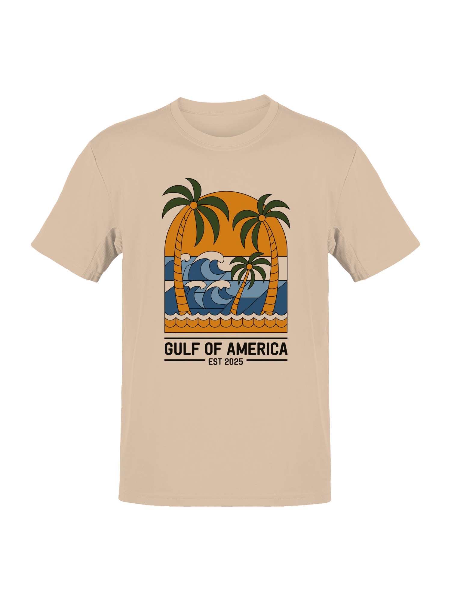 Tropical Wave Logo Design Men's T-shirt - Picture 4 of 9