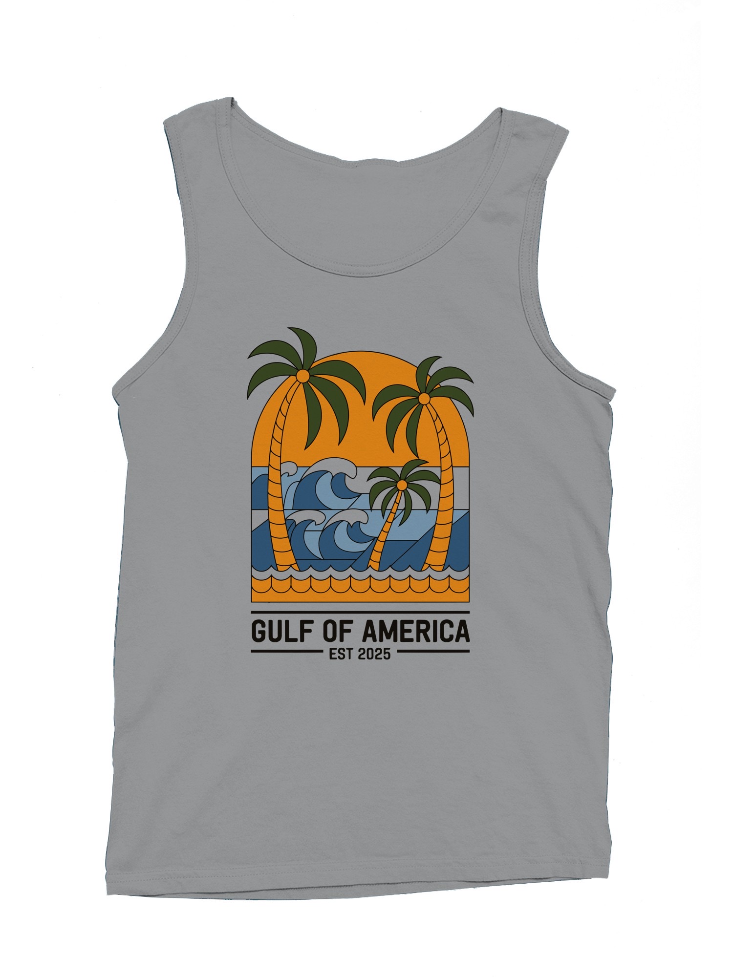 Tropical Wave Logo Design Men’s Tank Top