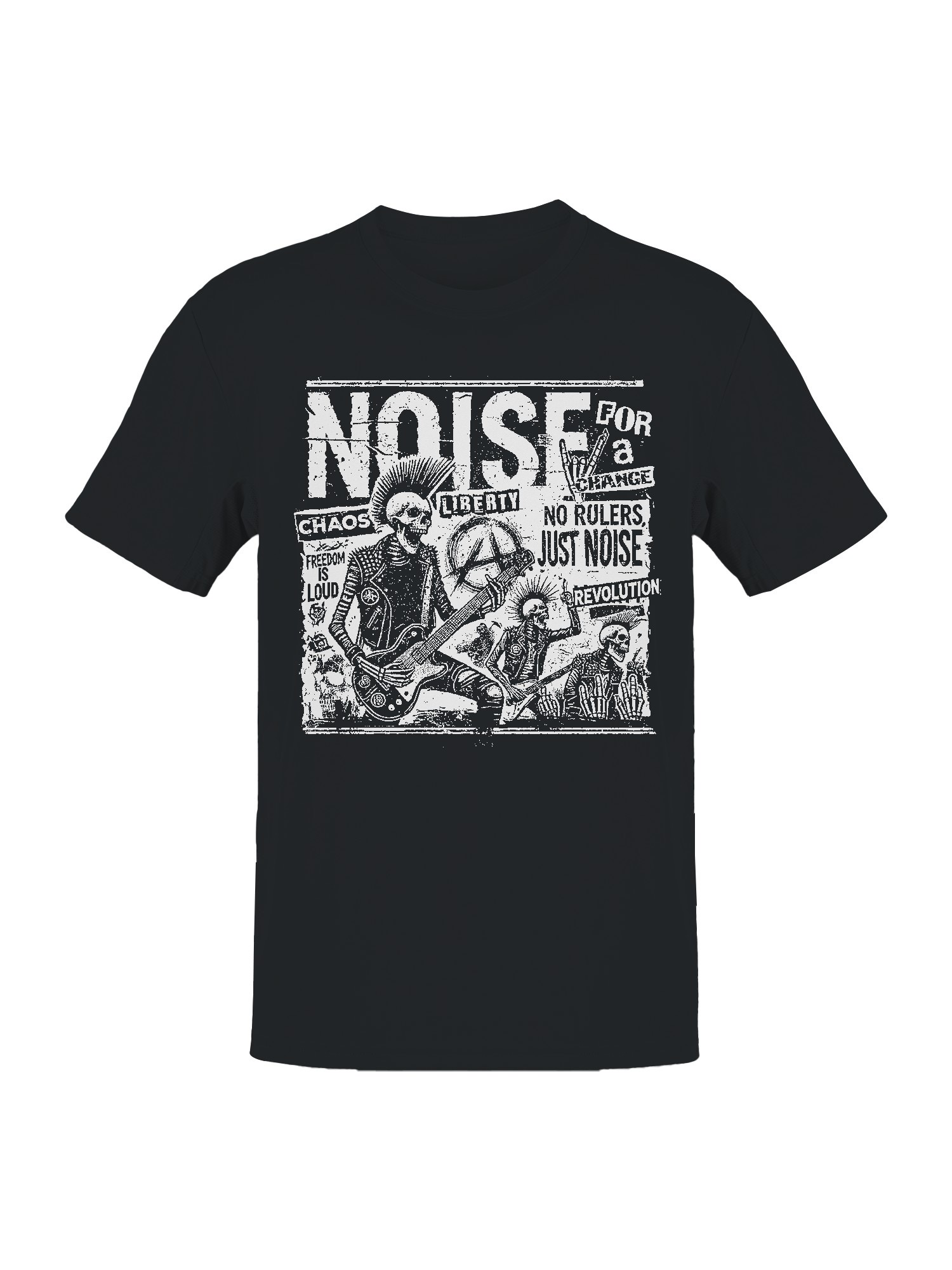 Punk Noise Revolution Artwork Men's T-shirt - Picture 10 of 15