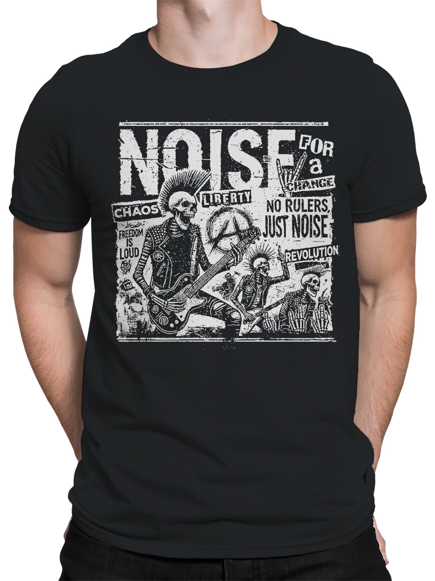 Punk Noise Revolution Artwork Men's T-shirt - Picture 11 of 15