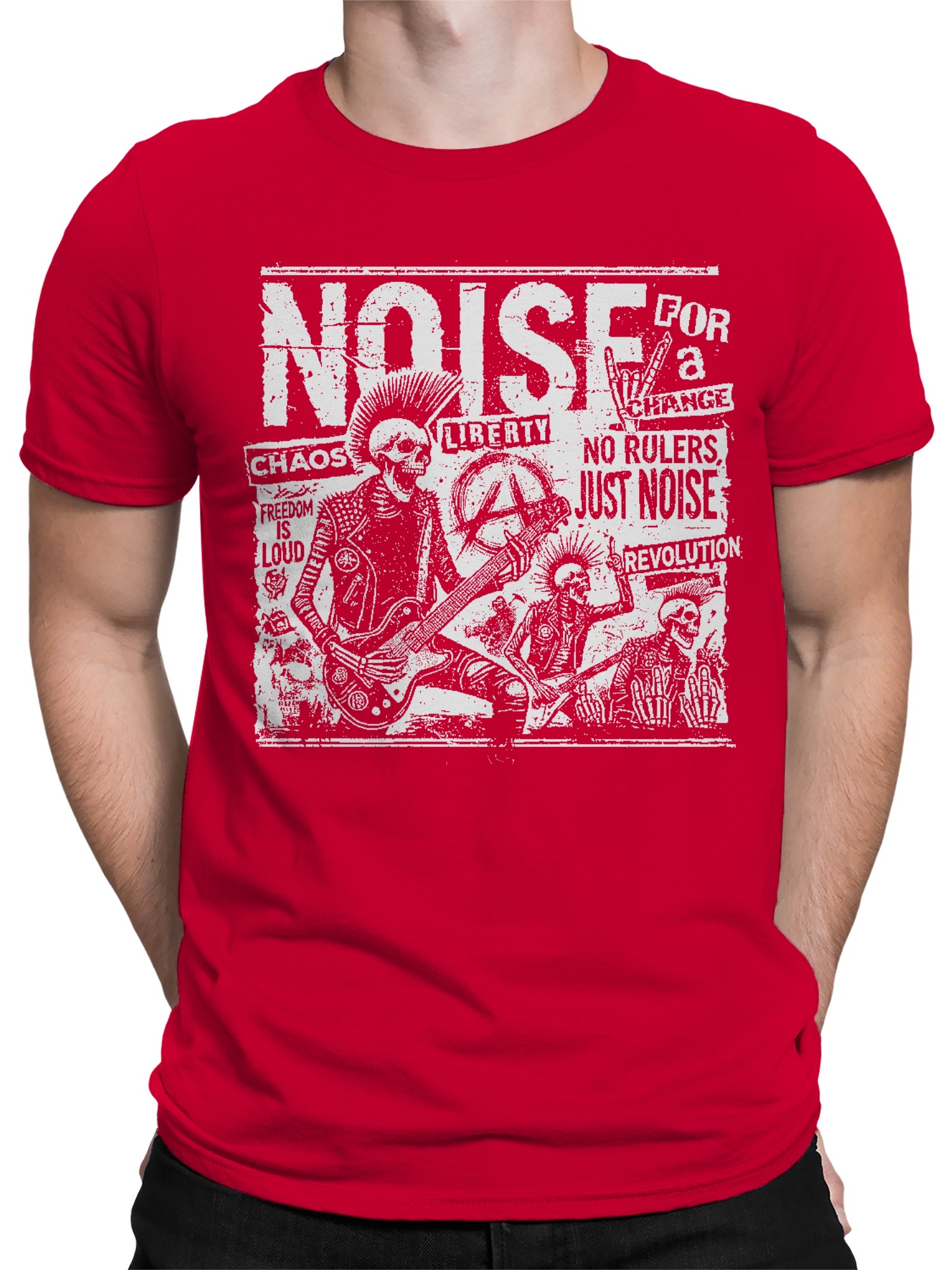 Punk Noise Revolution Artwork Men's T-shirt - Picture 8 of 15