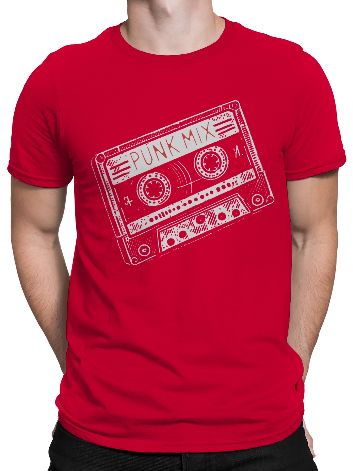 Retro Punk Mixtape Illustration Men's T-shirt - Picture 8 of 15