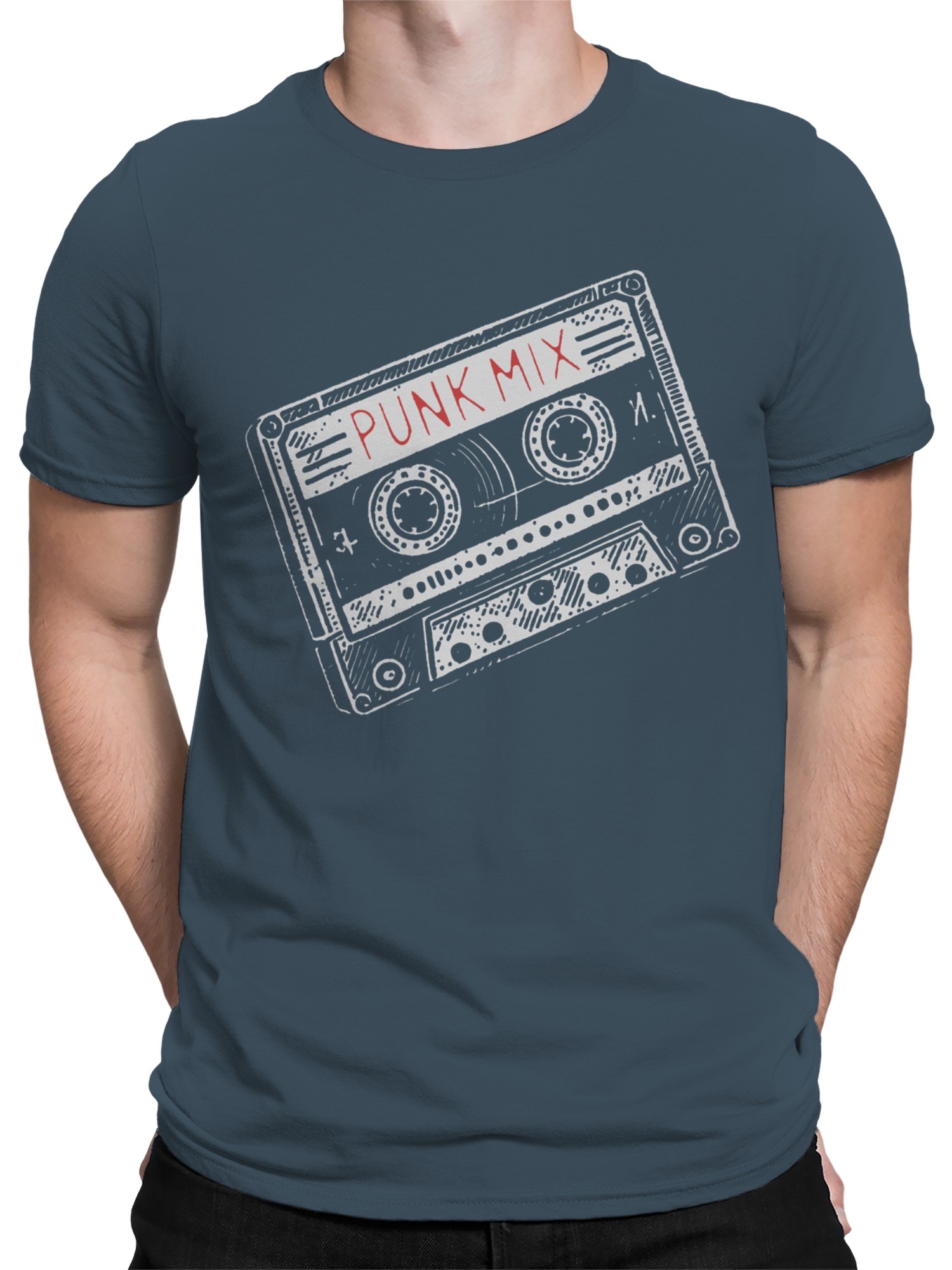 Retro Punk Mixtape Illustration Men's T-shirt - Picture 14 of 15
