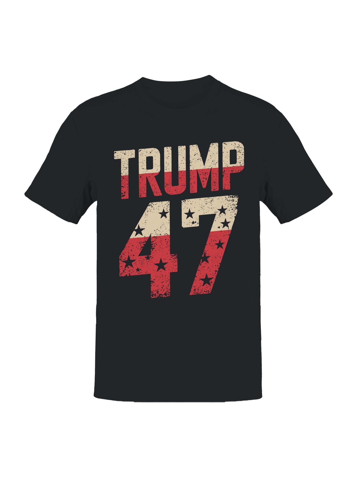 Trump 47 Flag-Themed Design Men’s T-shirt