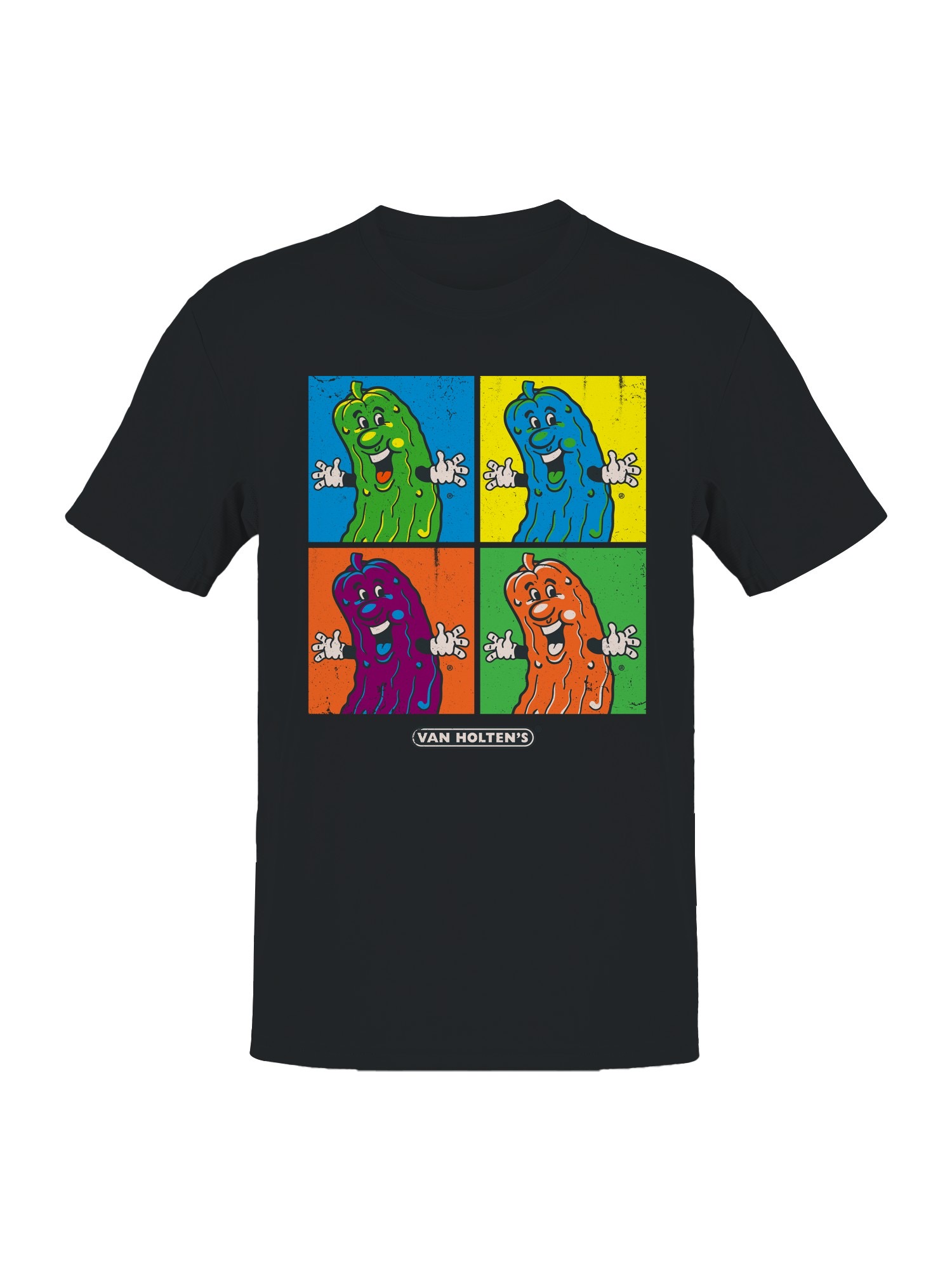 Camiseta para hombre Van Holten Pickles vibrantes personajes de dibujos animados con licencia oficial - Imagen 4 de 9