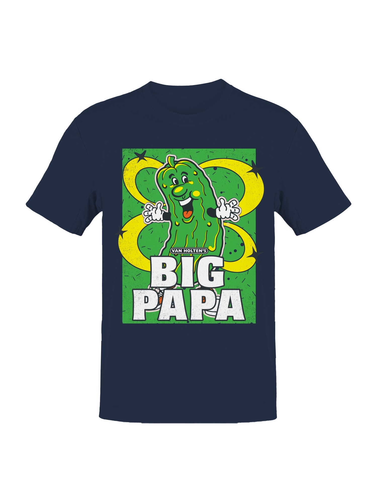 Offiziell lizenziertes Van Holten Pickles fröhliches Cartoon Design Herren T-Shirt - Bild 7 von 9