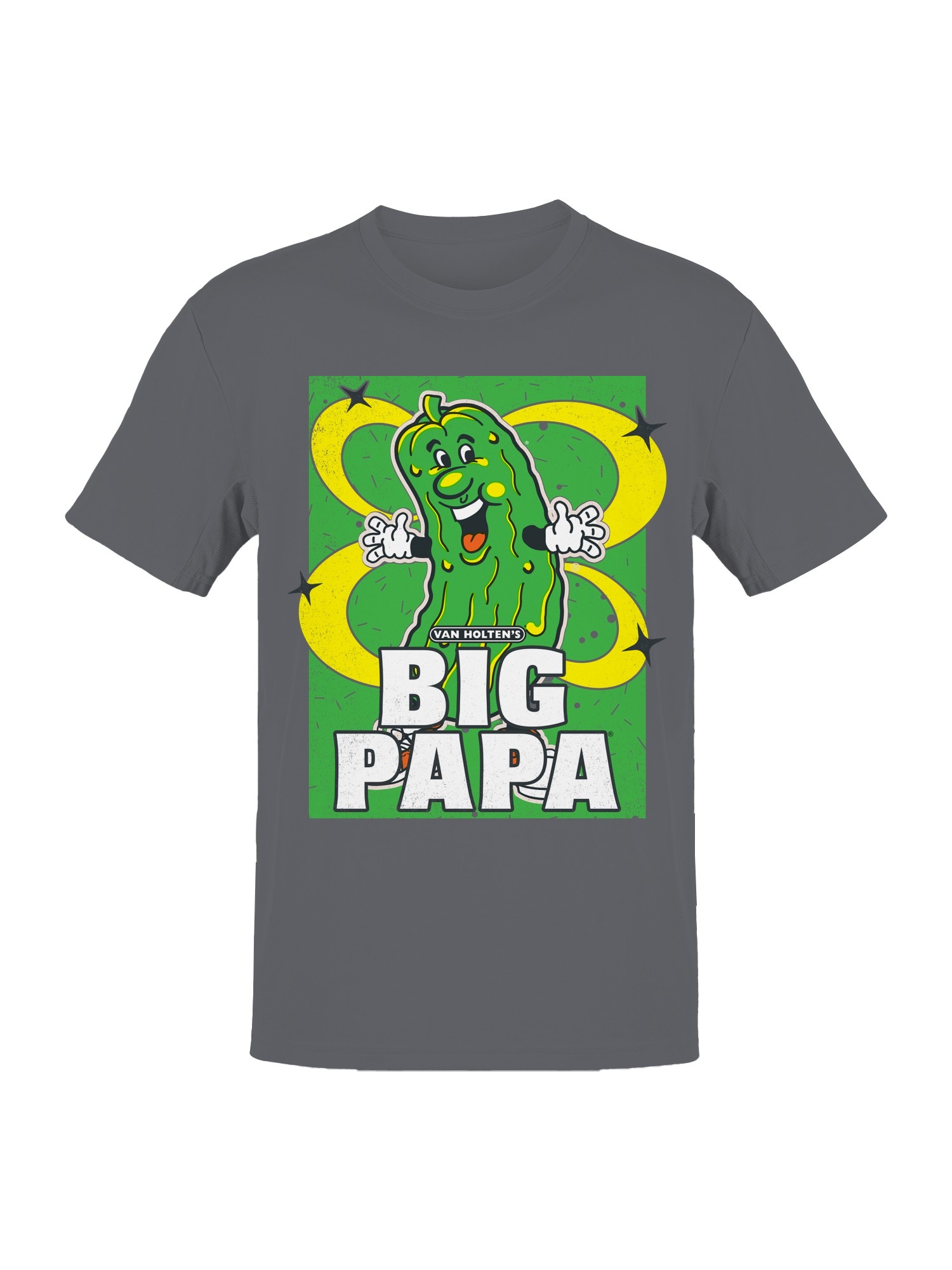 Offiziell lizenziertes Van Holten Pickles fröhliches Cartoon Design Herren T-Shirt - Bild 4 von 9