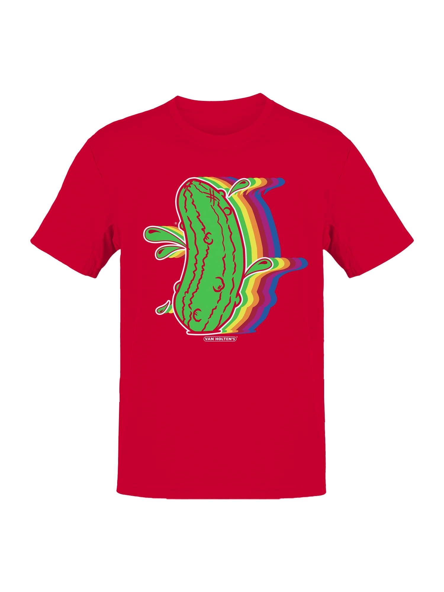 Offiziell lizenziertes Van Holten Pickles Vibrant with Rainbow Splash Herren T-Shirt - Bild 7 von 9