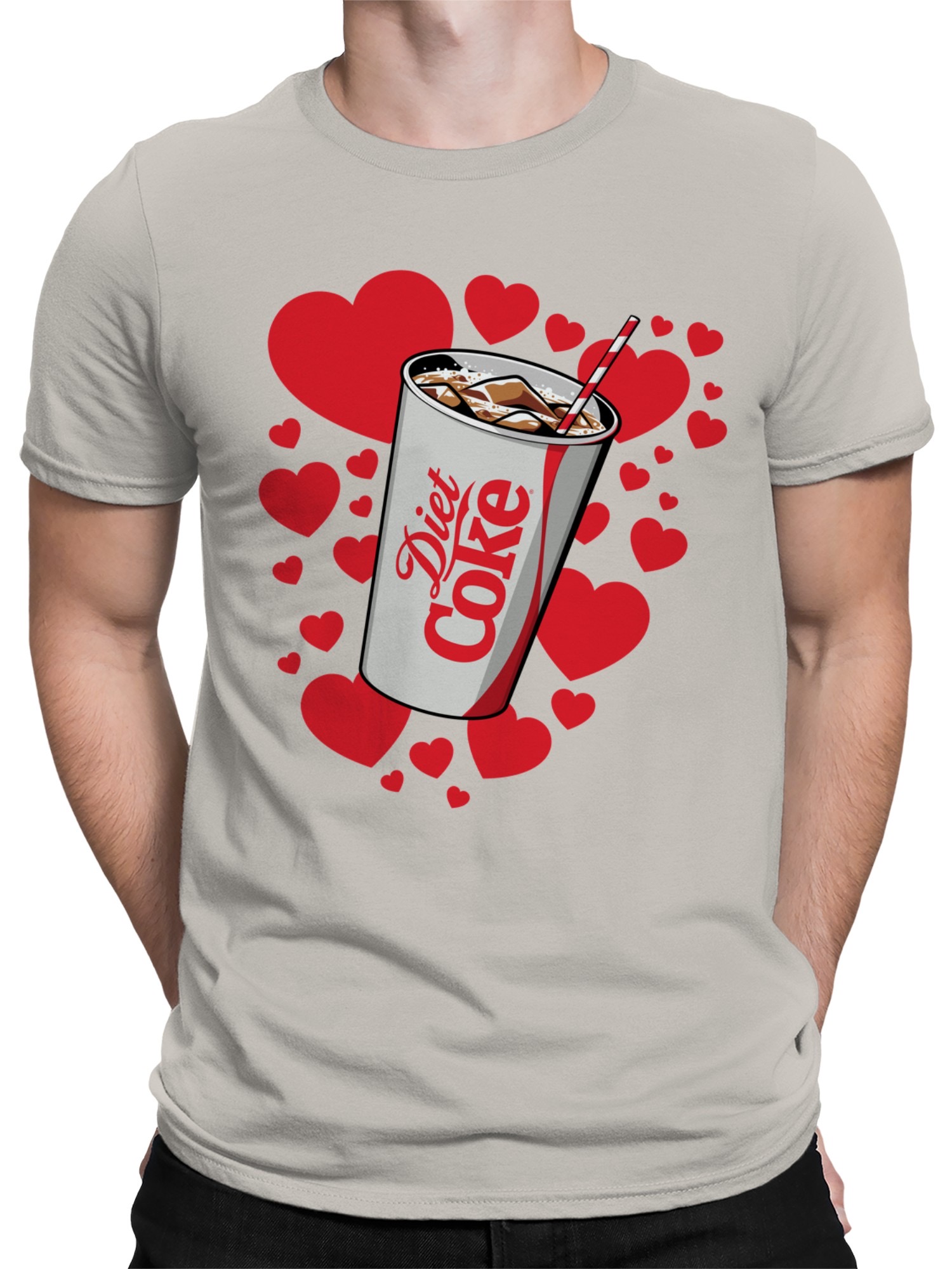 Diet Soda Love Sticker Men's T-shirt - Picture 5 of 6