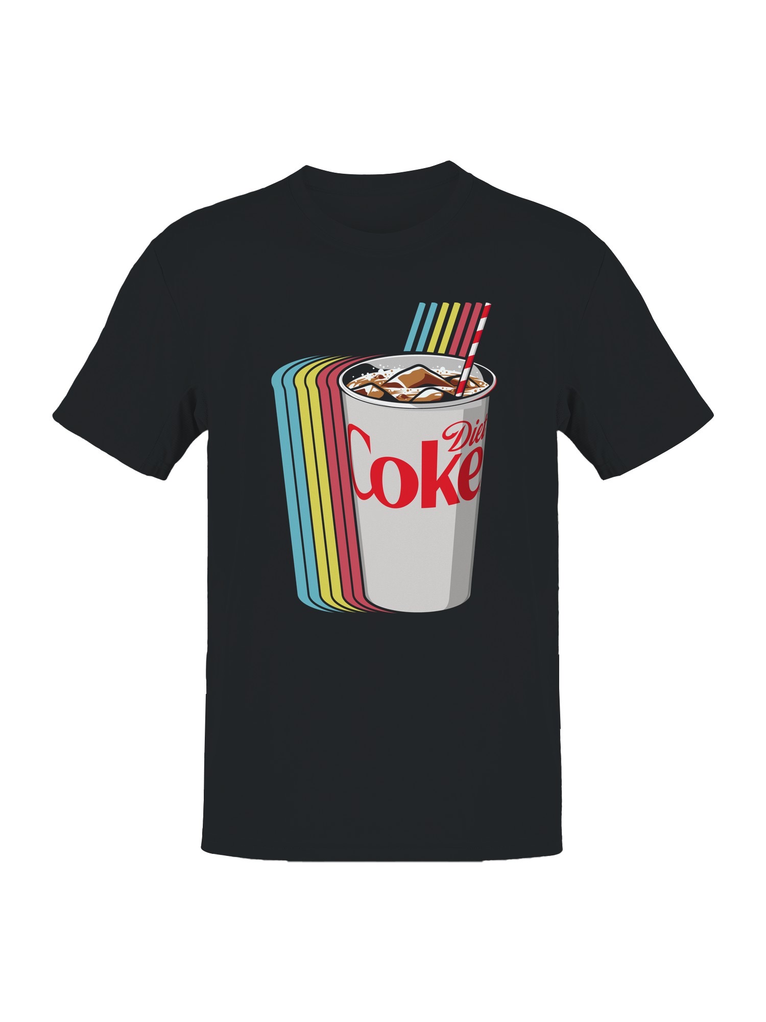 Retro Soda Cup Art Print Men's T-shirt - Picture 4 of 6