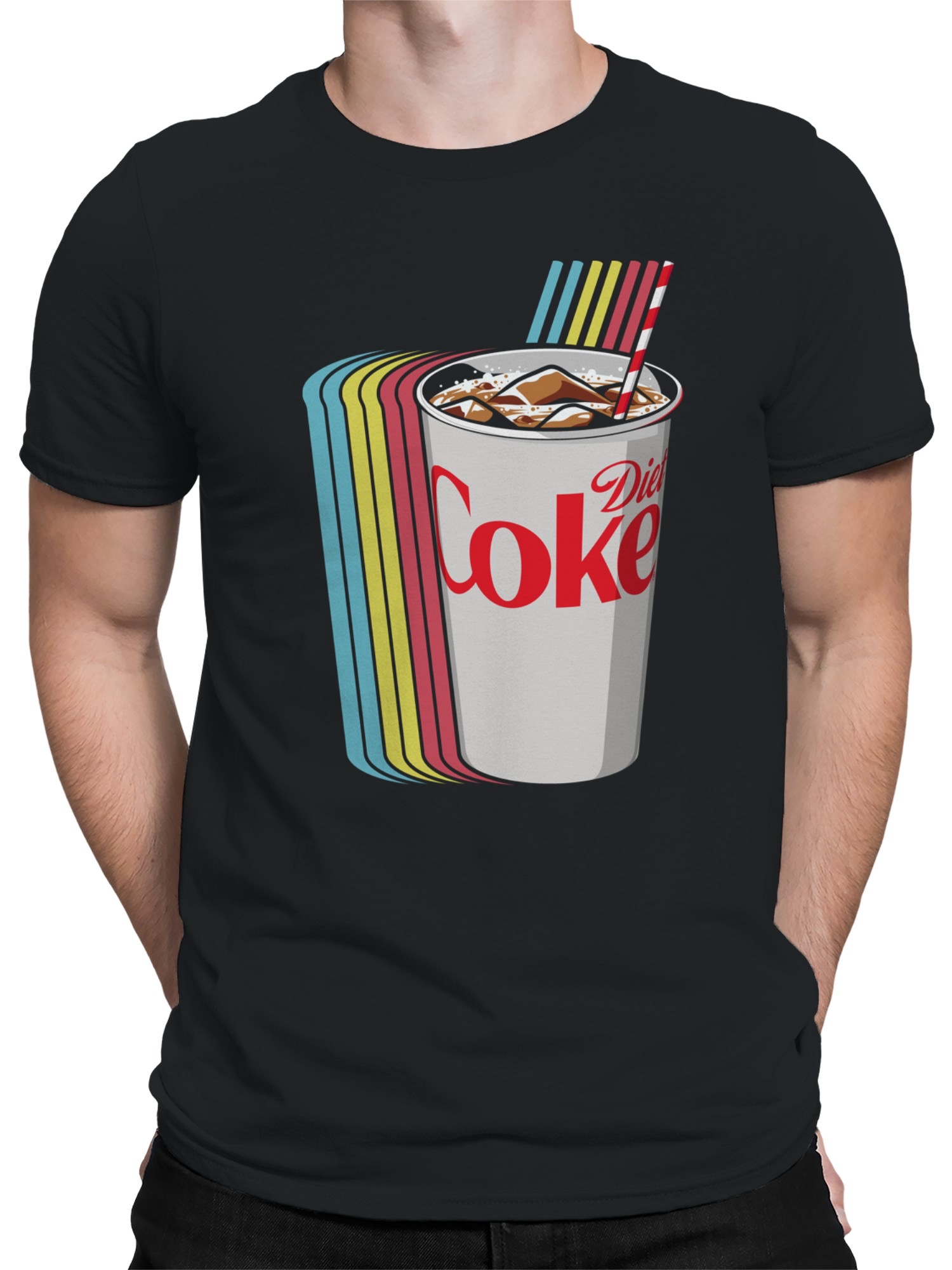 Retro Soda Cup Art Print Men's T-shirt - Picture 5 of 6