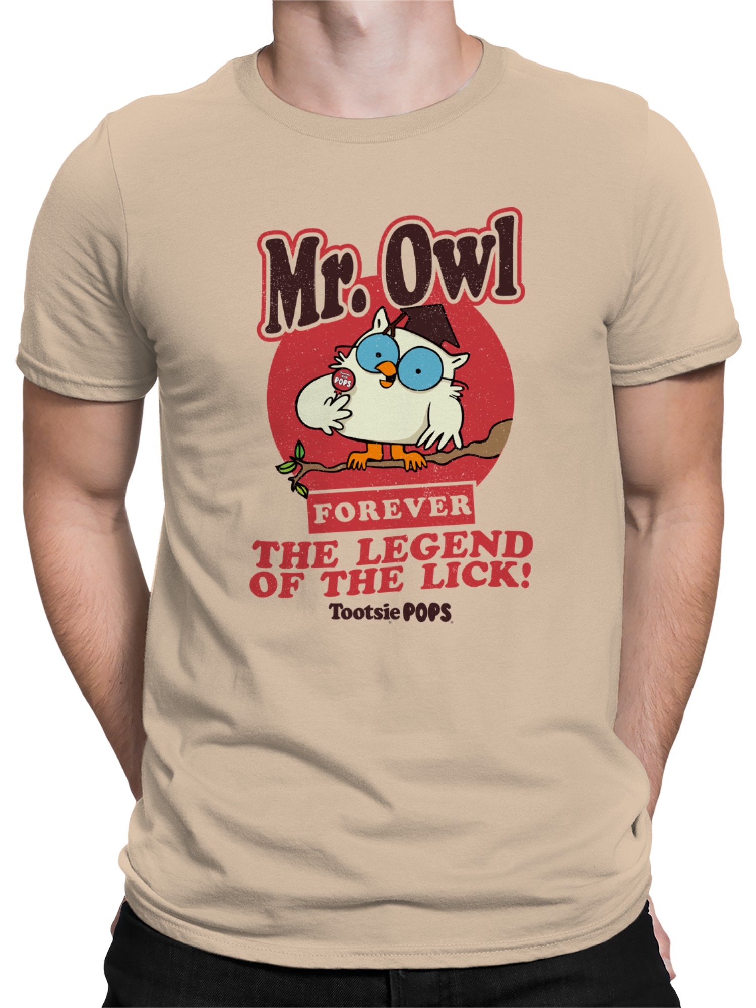 Offiziell lizenziertes Tootsie Roll Mr. Owl Tootsie Herren T-Shirt - Bild 5 von 6