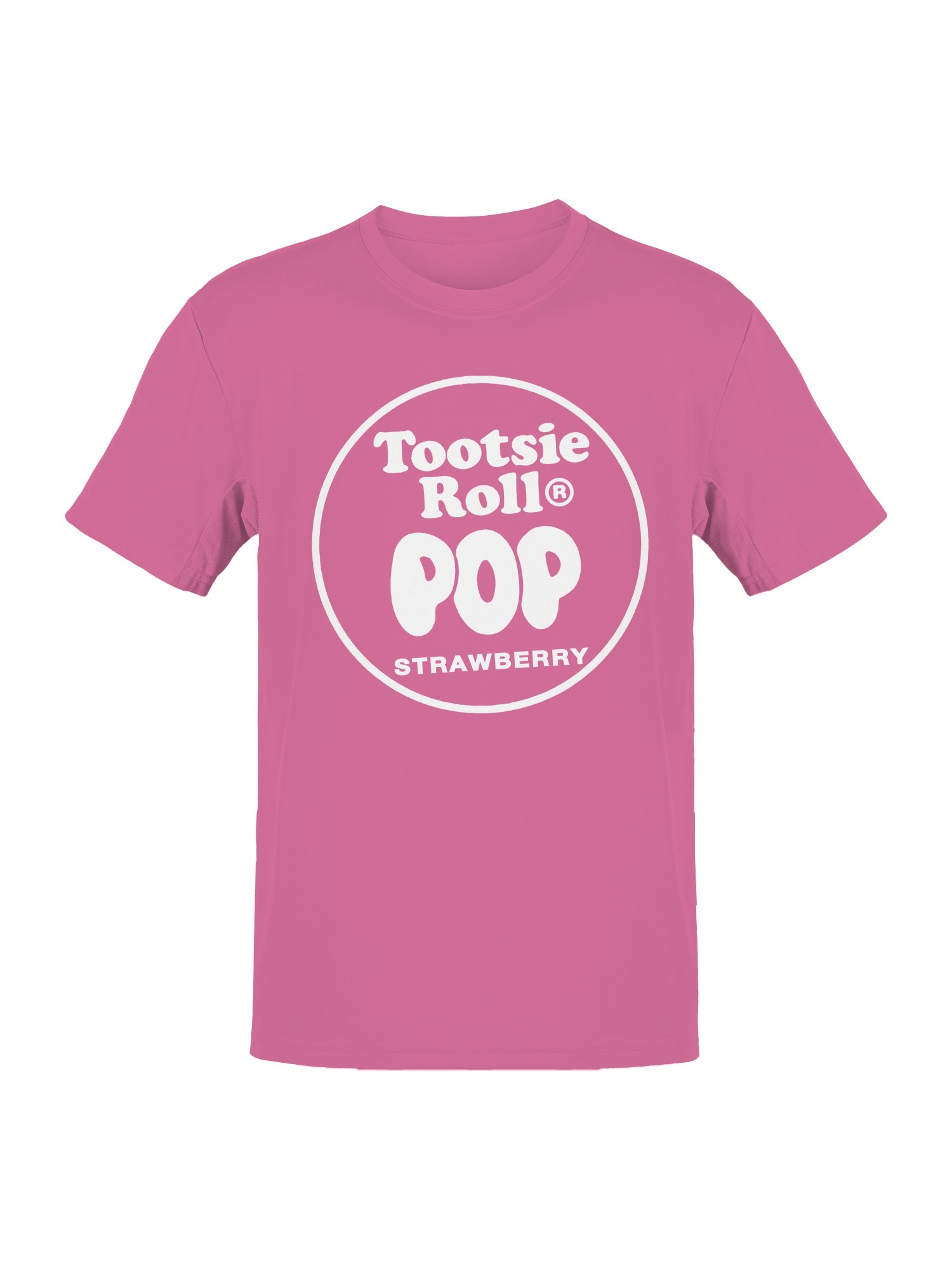 Officially Licensed Tootsie Roll Tootsie Pop Strawberry Logo Men's T-shirt - Picture 4 of 6