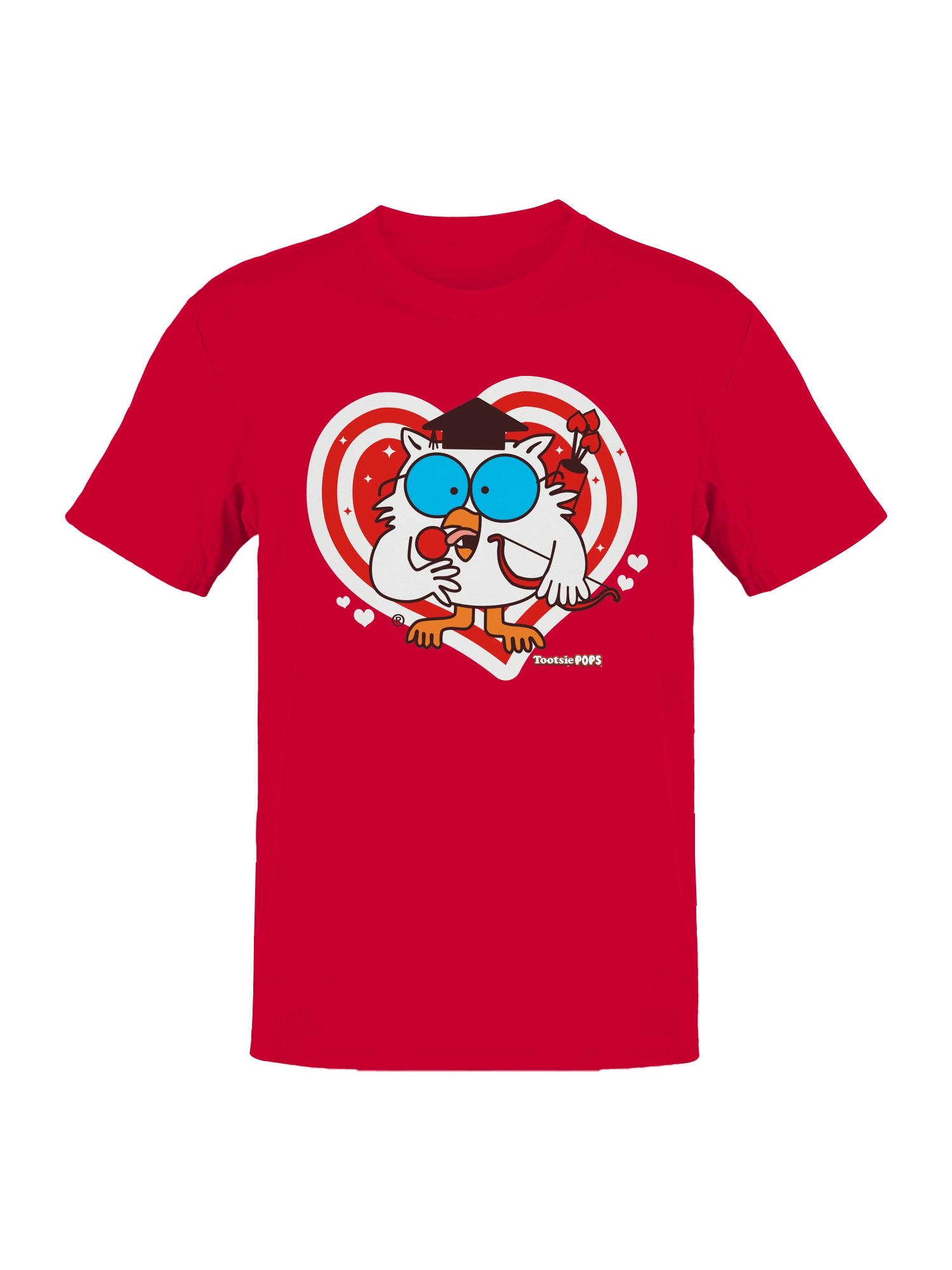 Camiseta para hombre Tootsie Roll Owl Love Heart con licencia oficial - Imagen 4 de 6