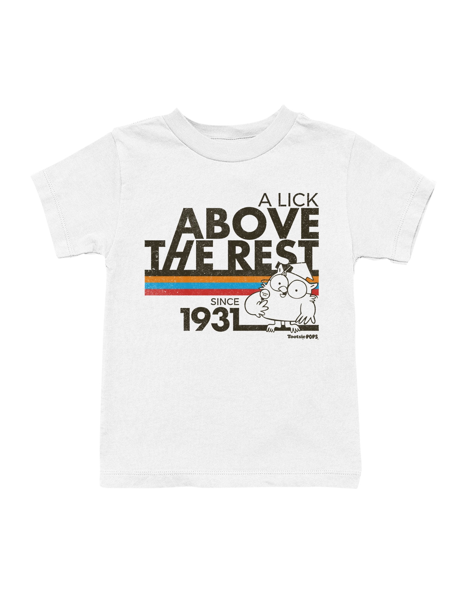 Officially Licensed Tootsie Roll Retro Owl Graphic Youth's T-shirt - Picture 10 of 12